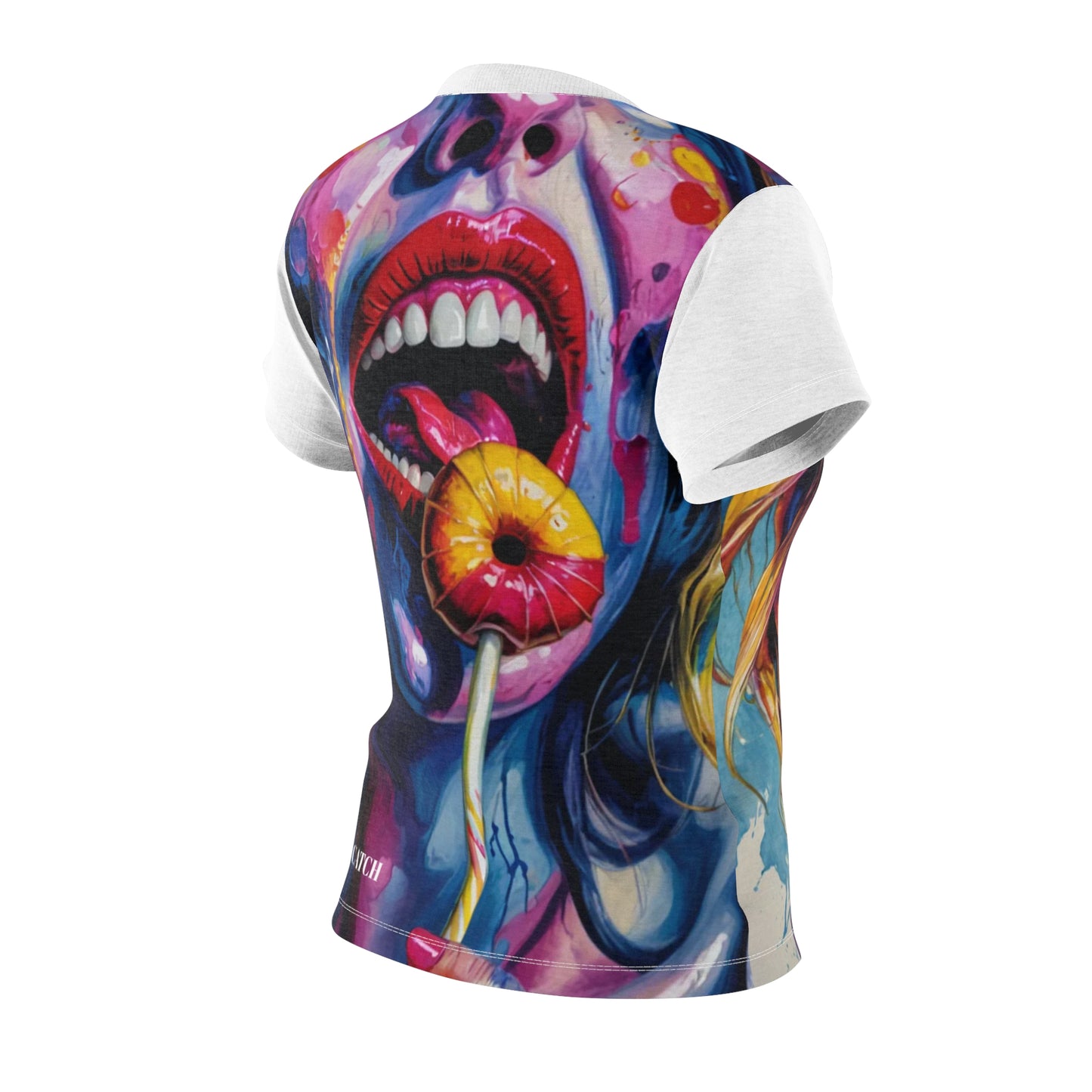 Vibrant Art Print Women's T-Shirt - Colorful Graphic Tee for Trendsetters - THE CATCH