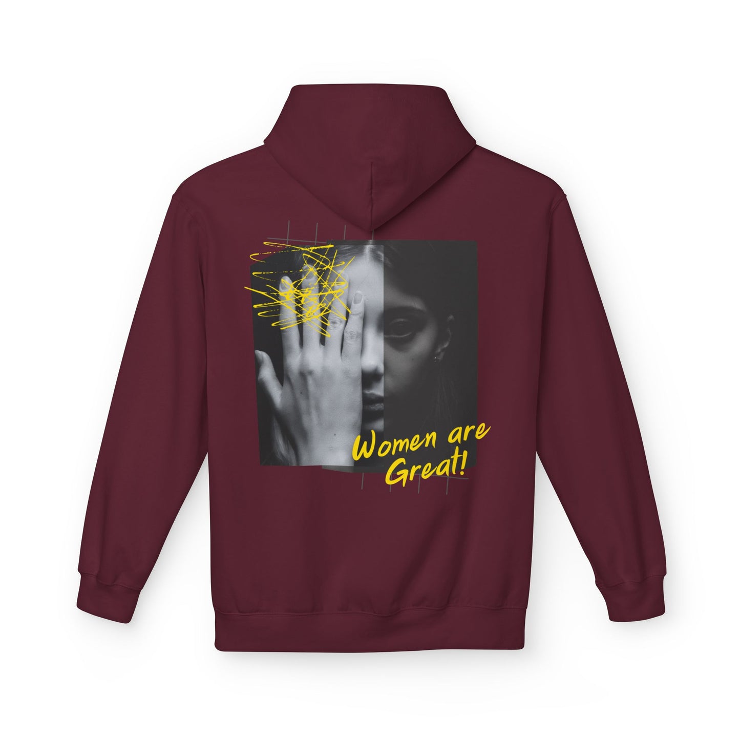 Empowering Women's Fleece Hoodie - "Strong Women Don't Wilt, They Bloom"