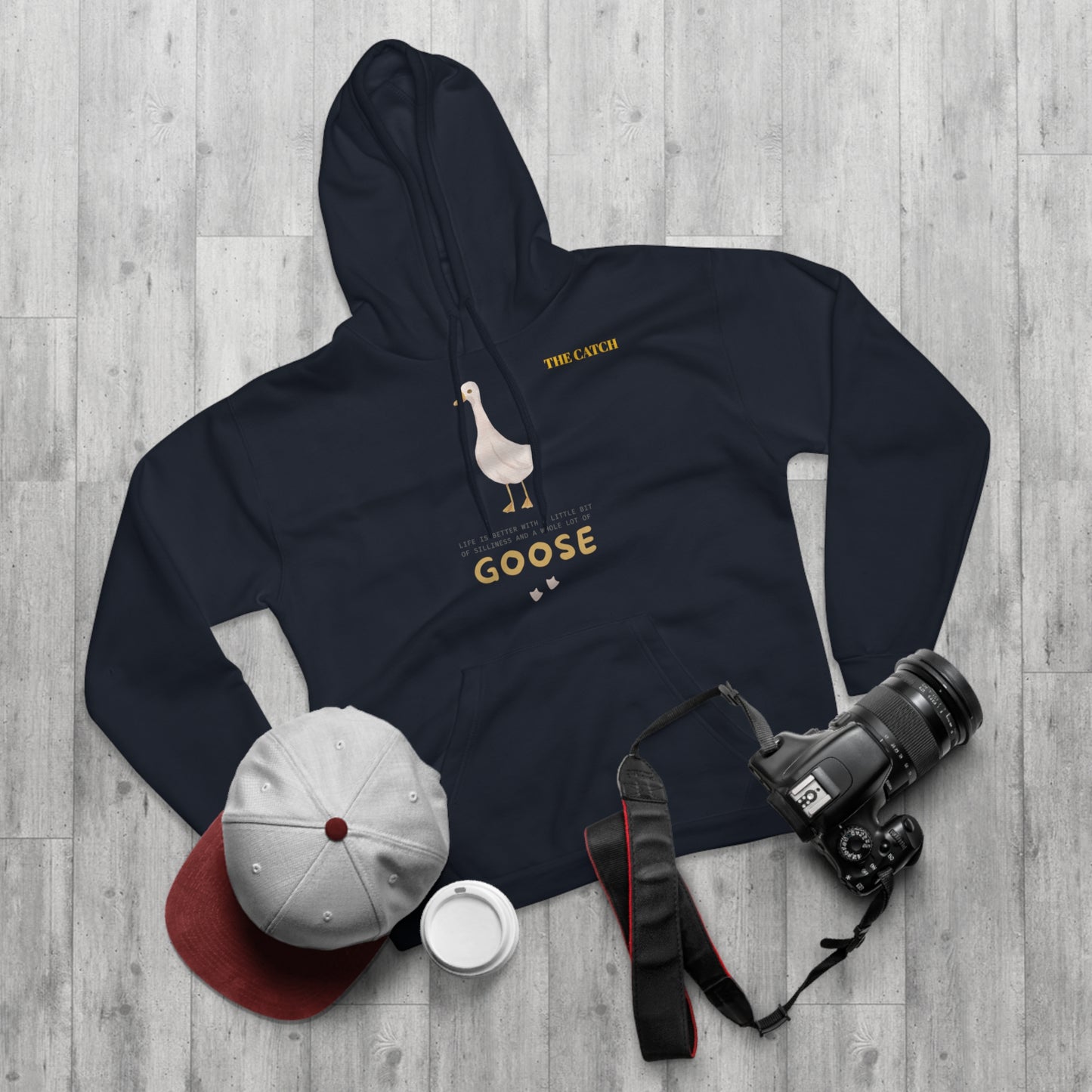 Funny Goose Quote Pullover Hoodie - Life is Better with a Little Bit of Goose