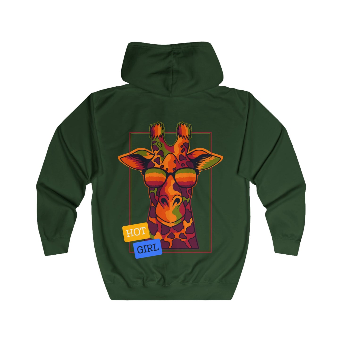 Women's Full Zip Hoodie - 'The Catch' Giraffe Design - THE CATCH