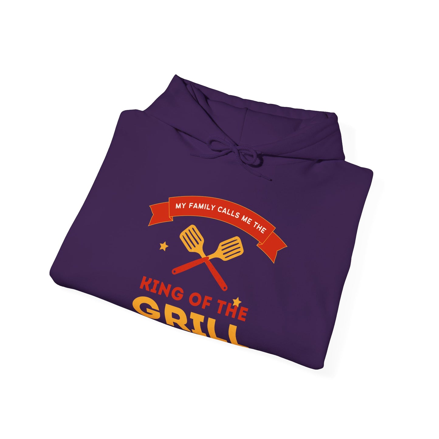 King of the Grill Heavy Blend™ Hooded Sweatshirt, BBQ Sweatshirt, Father's Day Gift, Grilling Hoodie, Casual Comfort Wear