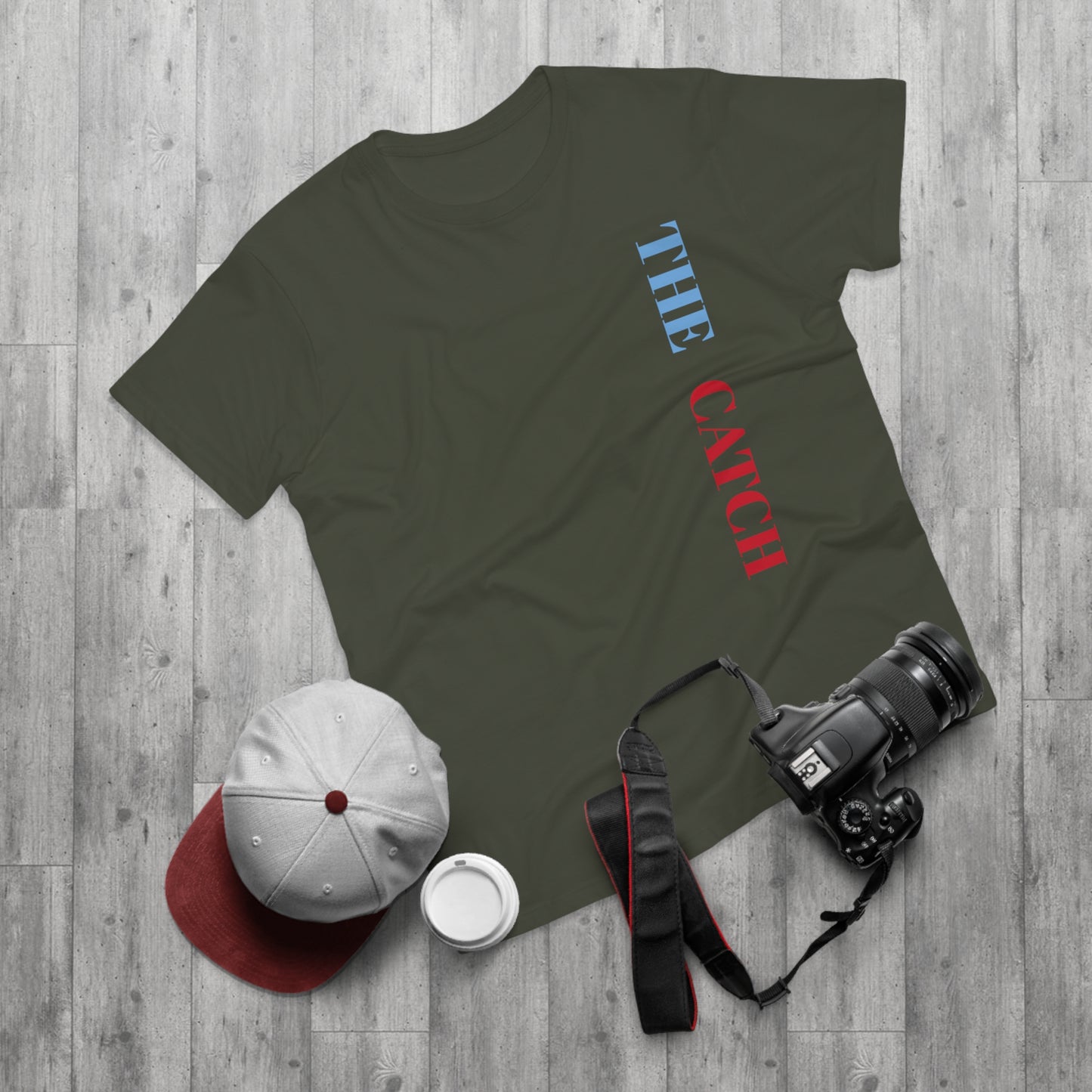 Men's Graphic T-Shirt - 'The Catch' Fallen Angel Design
