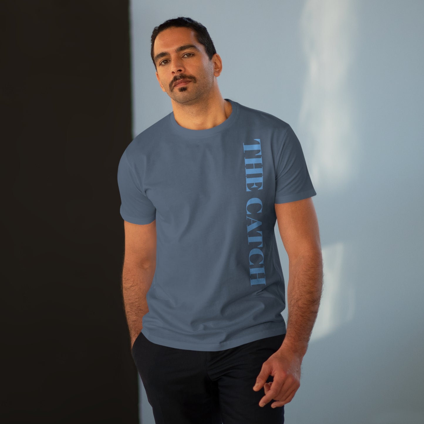 Men's Modern-Fit Tee - 'The Catch' Statement Shirt