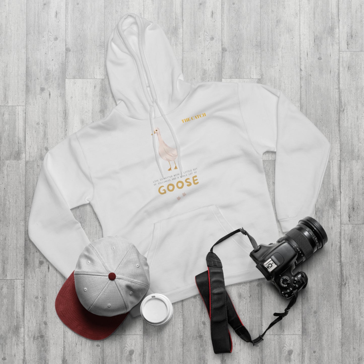 Funny Goose Quote Pullover Hoodie - Life is Better with a Little Bit of Goose