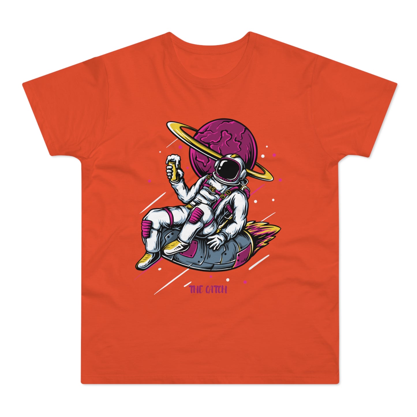 Cosmic Adventure Men's T-Shirt - Retro Astronaut Design