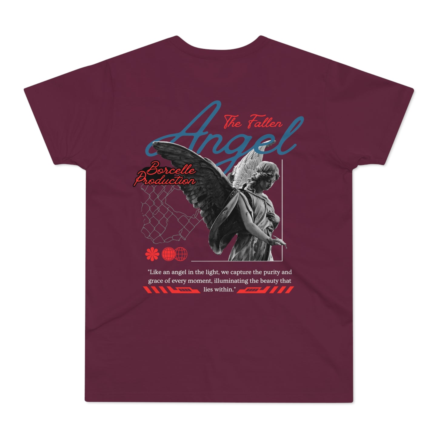 Men's Graphic T-Shirt - 'The Catch' Fallen Angel Design