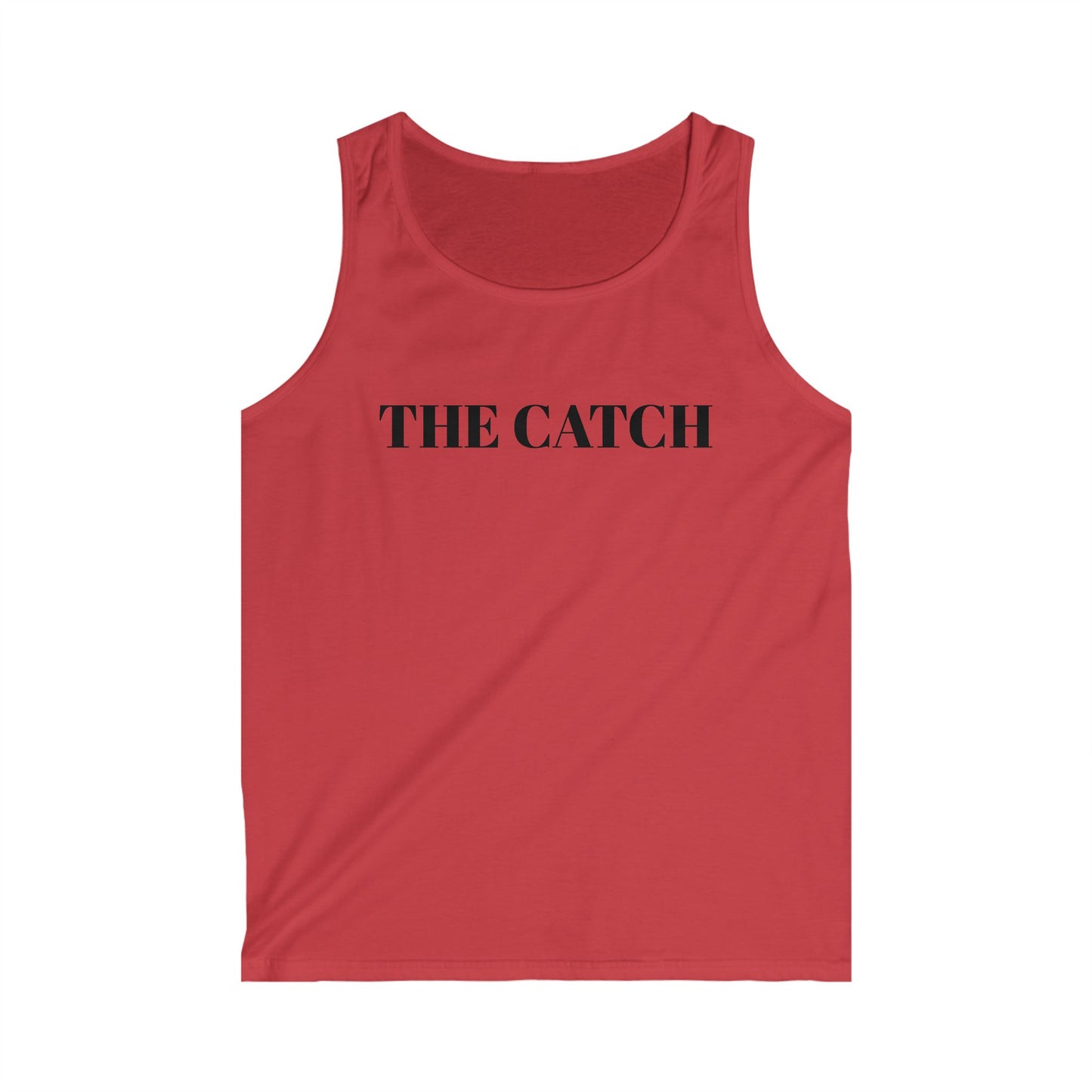 Men's Softstyle Tank Top - "The Catch" Graphic Tee for Summer Adventures