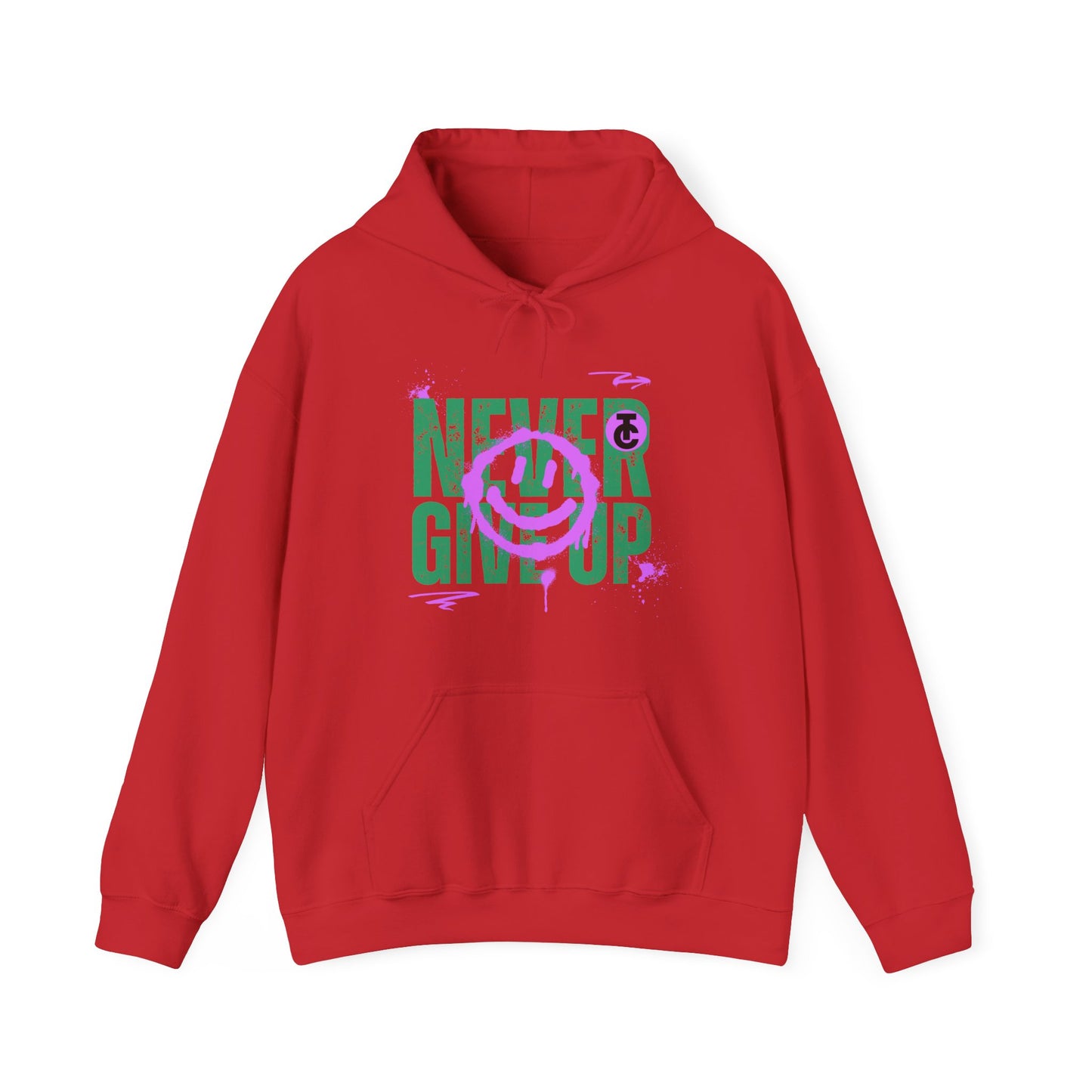 Motivational Sweatshirt - "Never Give Up" Hoodie, Cozy Gift for Friends, Inspirational Apparel, Perfect for Any Occasion - THE CATCH