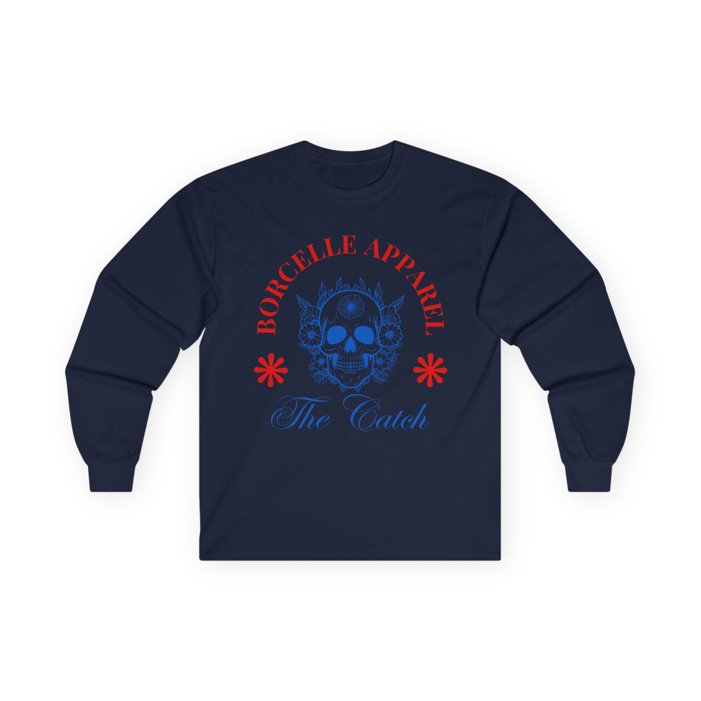 Borcelle Apparel Long Sleeve Tee - The Catch Skull Design - THE CATCH