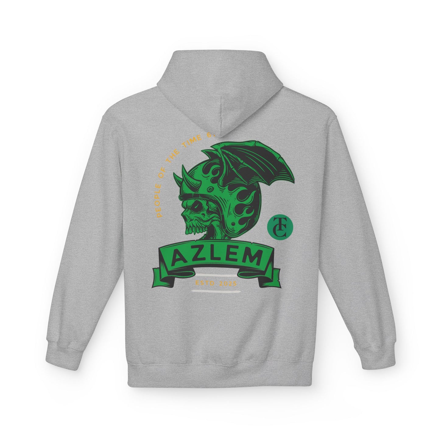 Midweight Softstyle Fleece Hoodie - Azlem Skull Design - THE CATCH