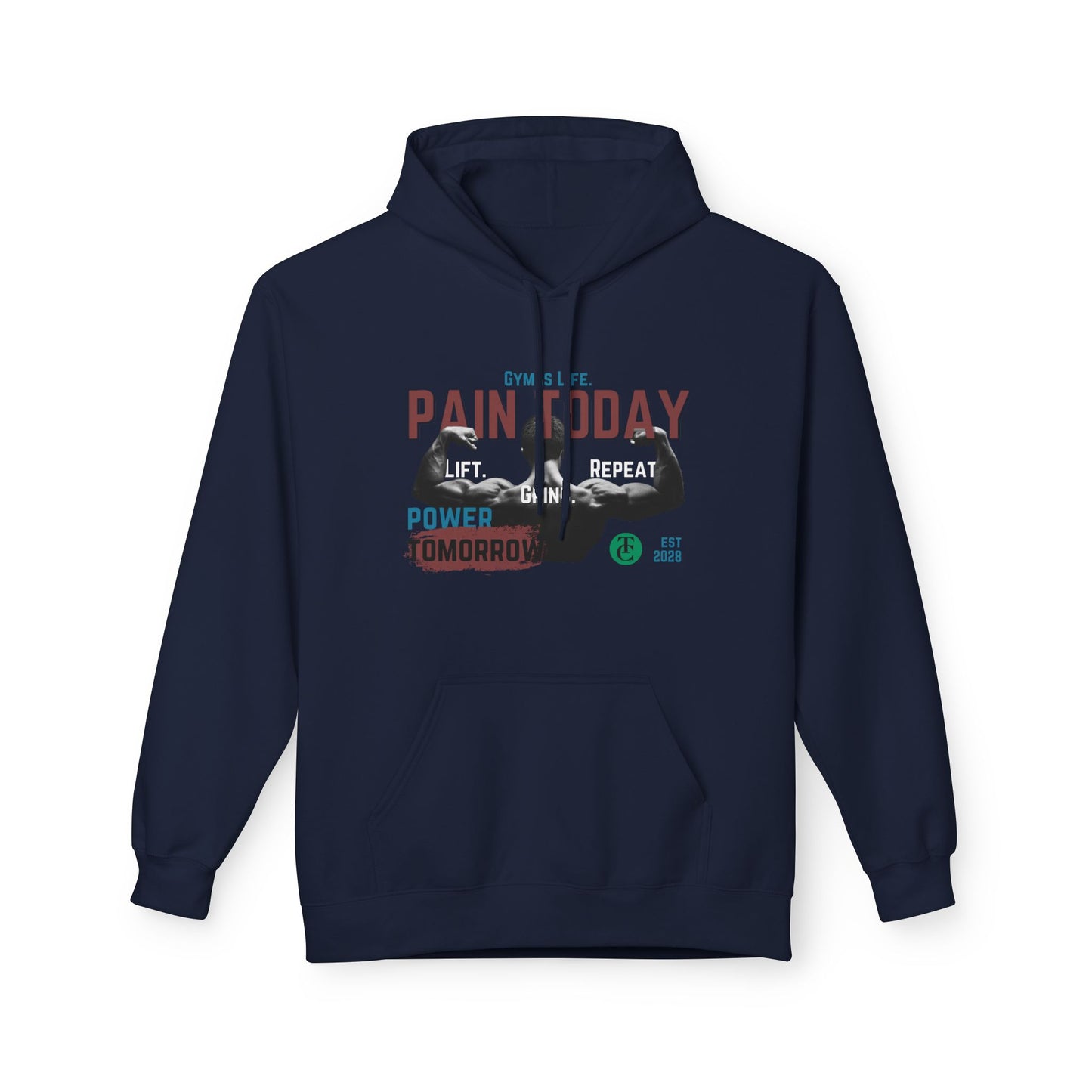 Empowering Fleece Hoodie | Gym Motivation | Pain Today, Power Tomorrow Workout Gear | Fitness Gift | Casual Wear - THE CATCH