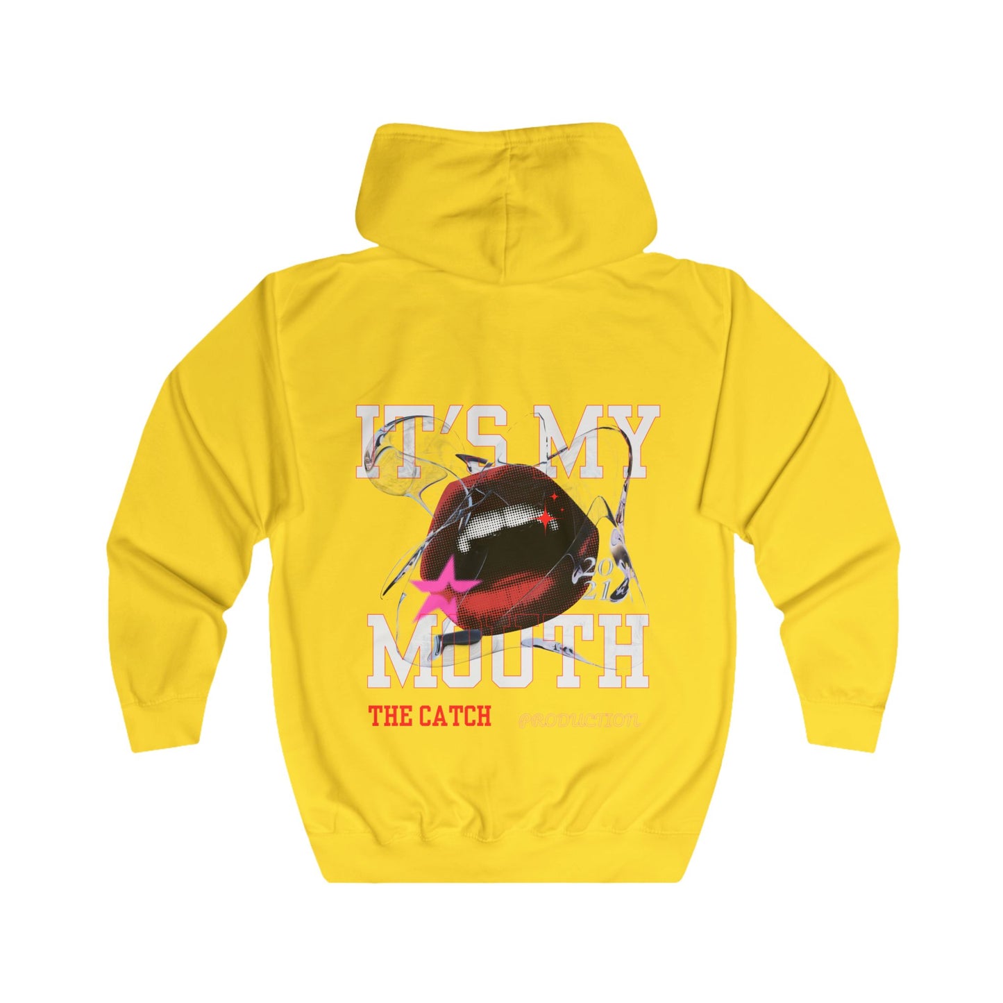 Full Zip Hoodie - "THE CATCH" Statement Hoodie for Sport Enthusiasts