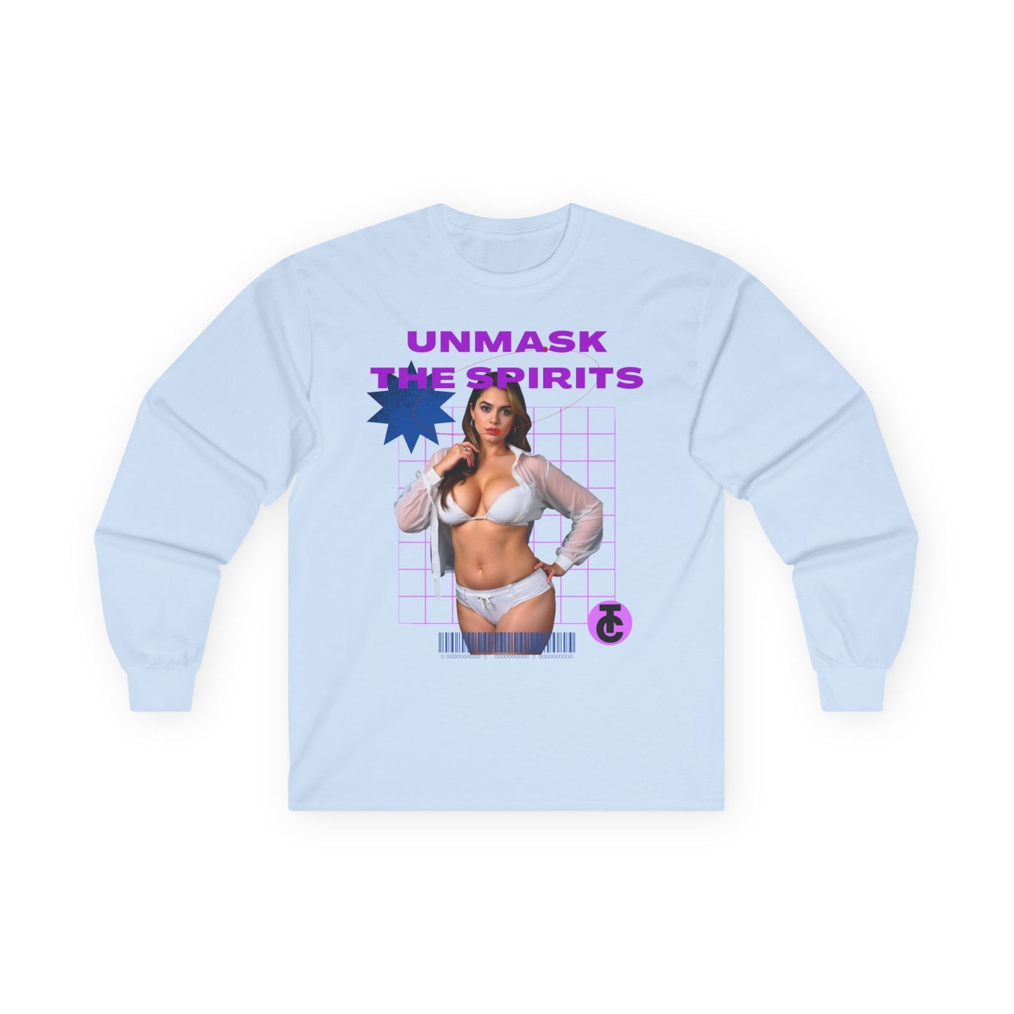 Long Sleeve Tee - 'Unmask the Spirits' Graphic - THE CATCH