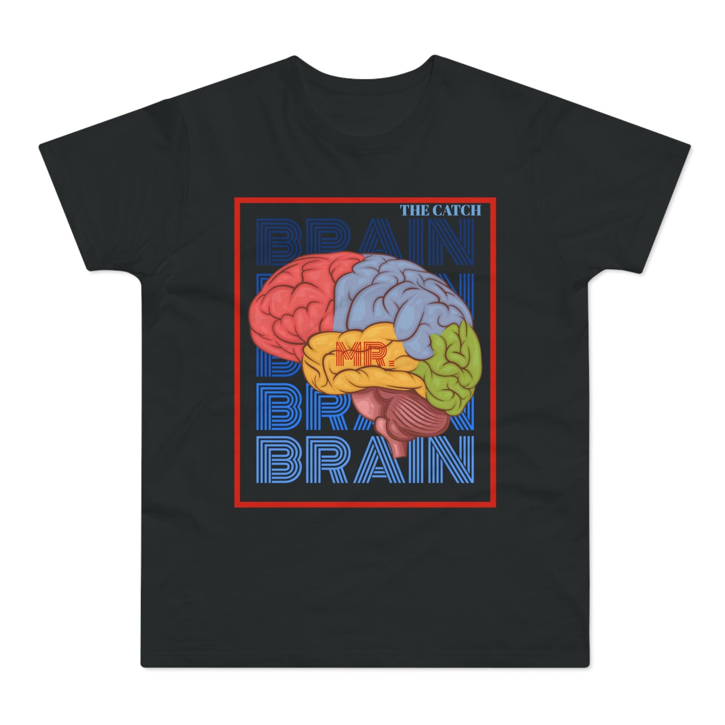 Colorful Brain Graphic T-Shirt - Unique Menswear for Science Lovers