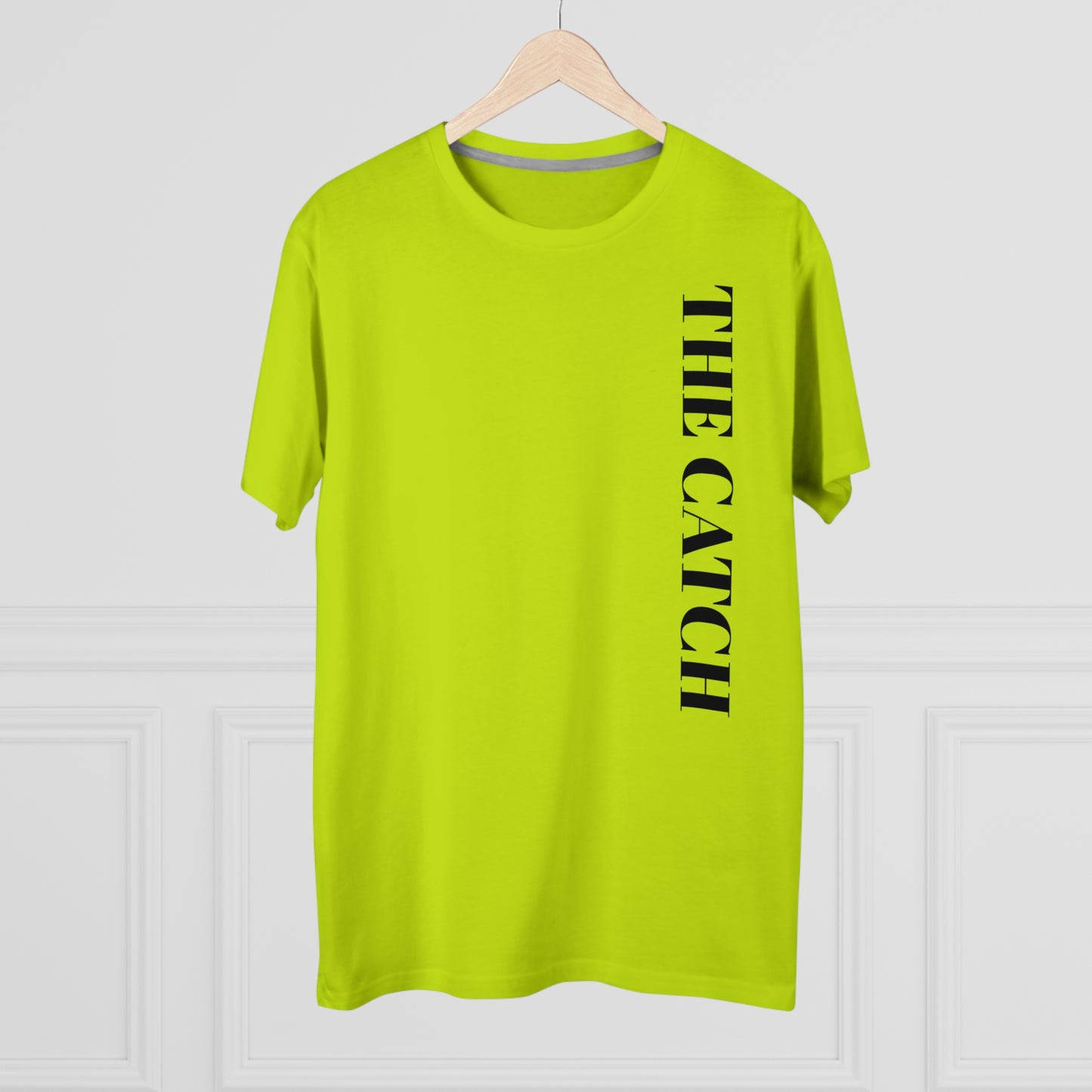 Urban Fashion Men's Modern-fit Tee - 'THE CATCH' Graphic Shirt for Trendsetters - THE CATCH
