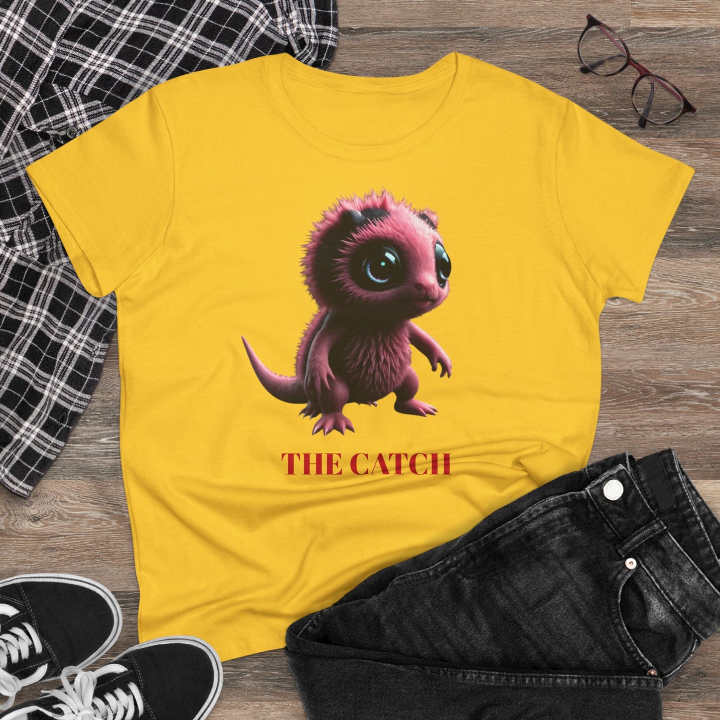 Women's Midweight Cotton Tee - THE CATCH