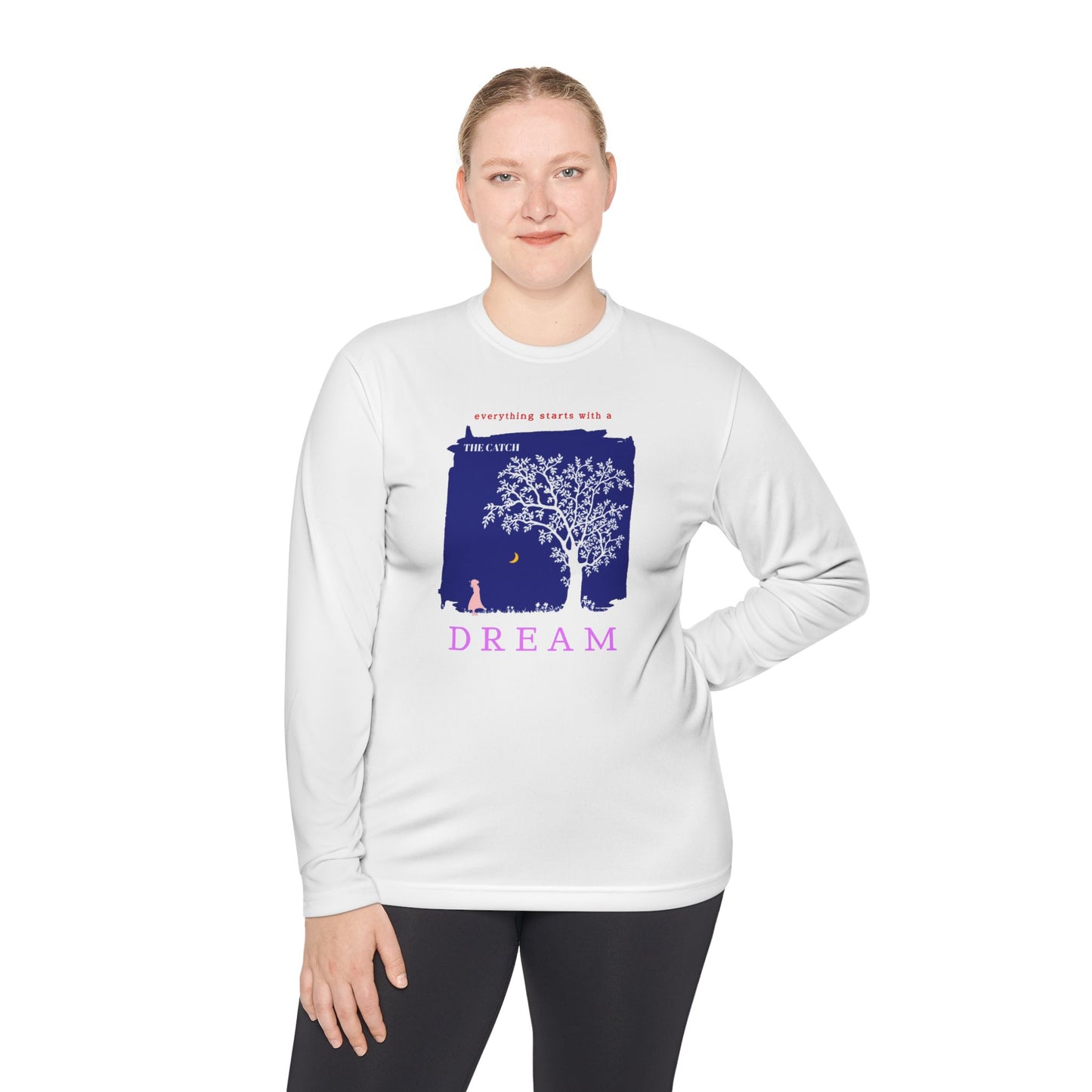 Dream Catcher Unisex Lightweight Long Sleeve Tee - Inspiring Art for Relaxed Vibes - THE CATCH
