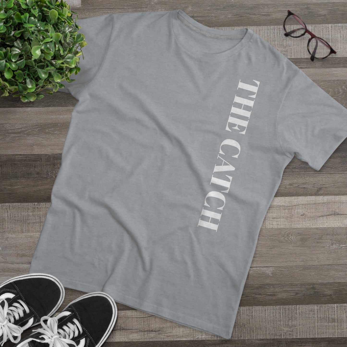 Men's Modern-fit Tee - 'The Catch' Graphic Tee with 'Reincarnation' Design