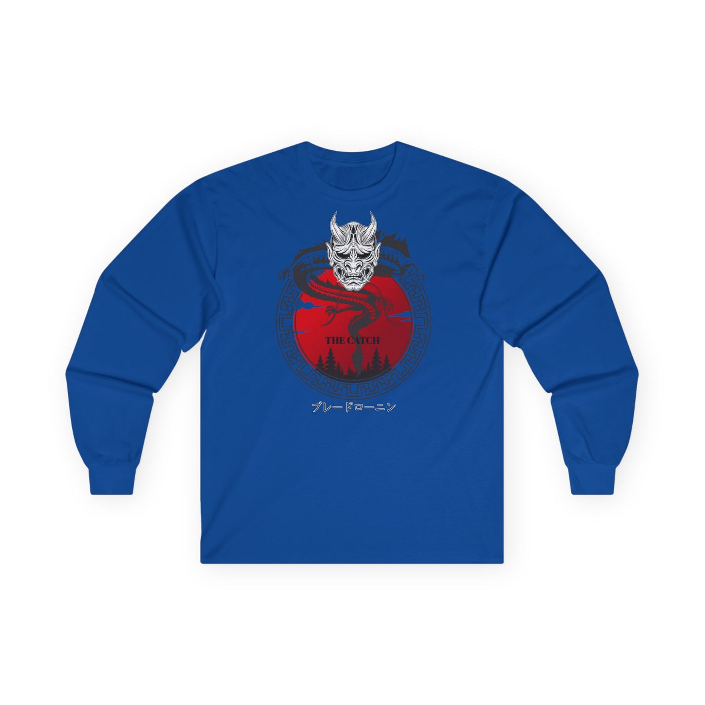 Graphic Long Sleeve Tee - Bold Asian Inspired Design