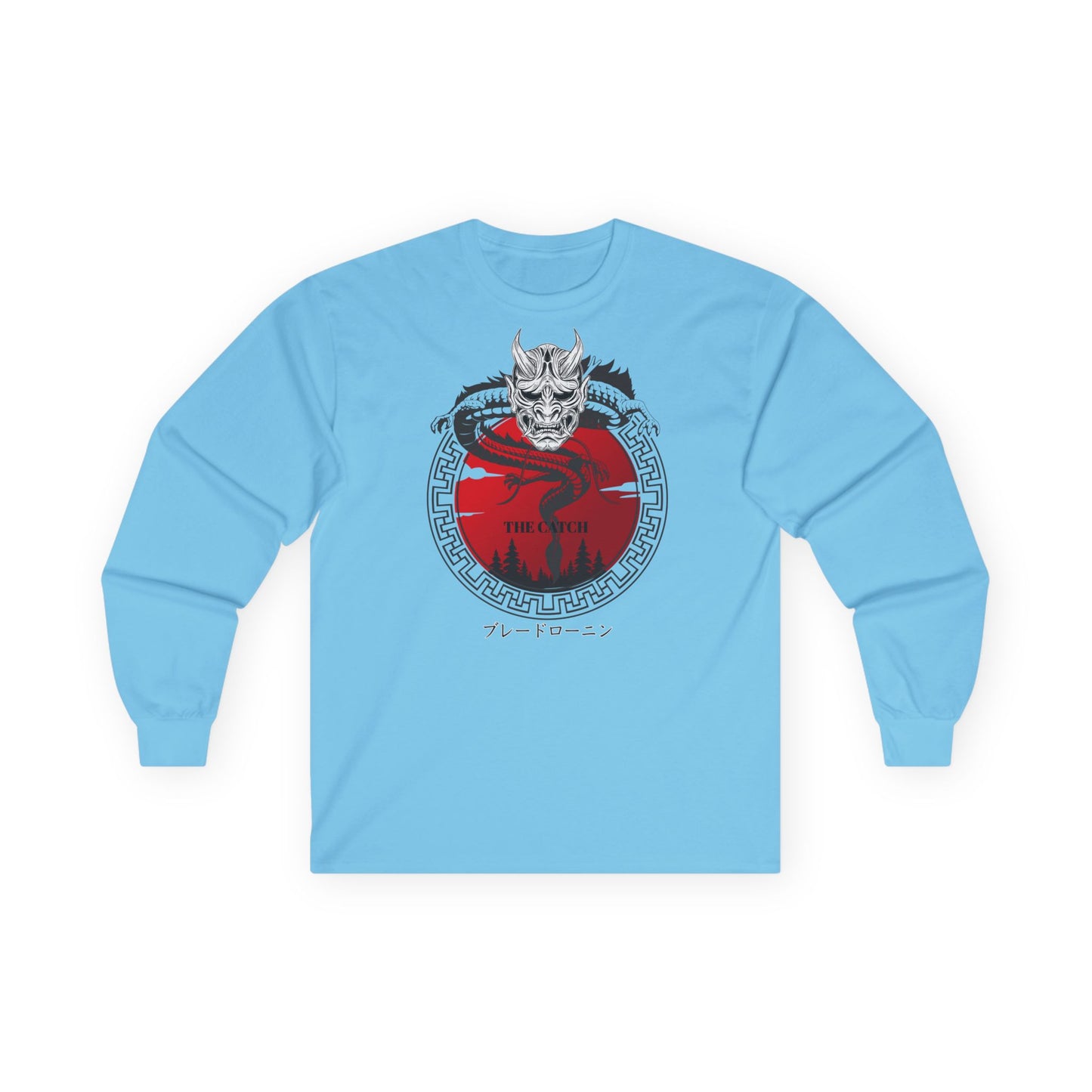 Graphic Long Sleeve Tee - Bold Asian Inspired Design