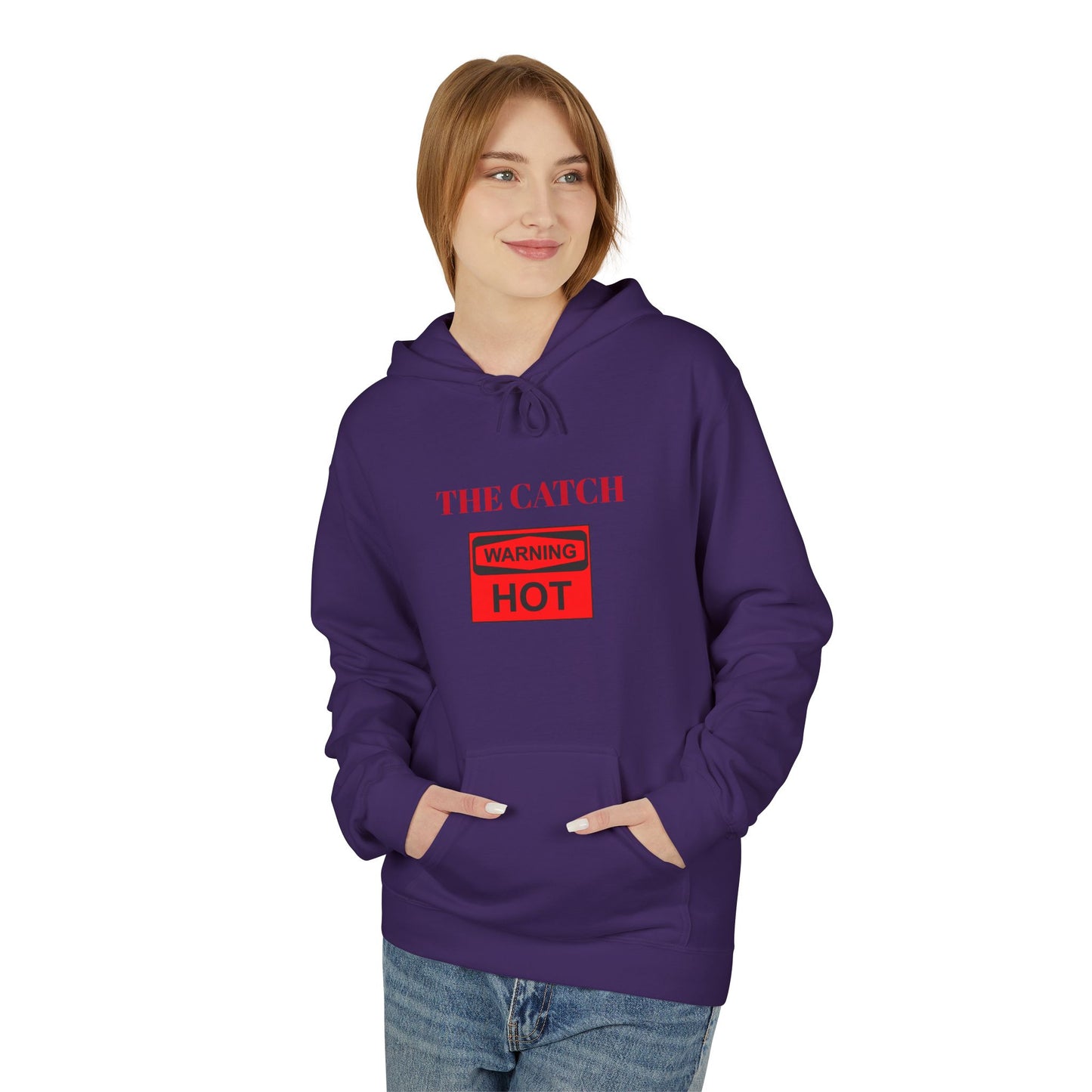 Warning Hot Hoodie - Midweight Softstyle Fleece