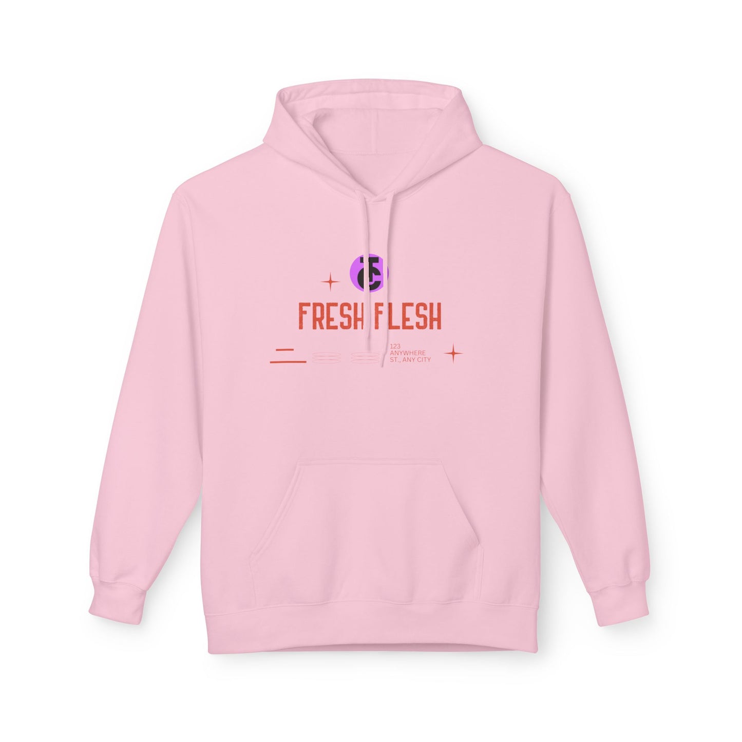 Fresh Flesh Graphic Hoodie for Trendsetters Midweight Fleece Sweatshirt - THE CATCH