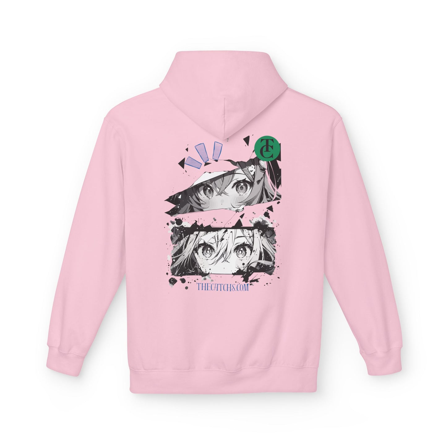 Midweight Fleece Hoodie with Eye-Catching Graphic Design