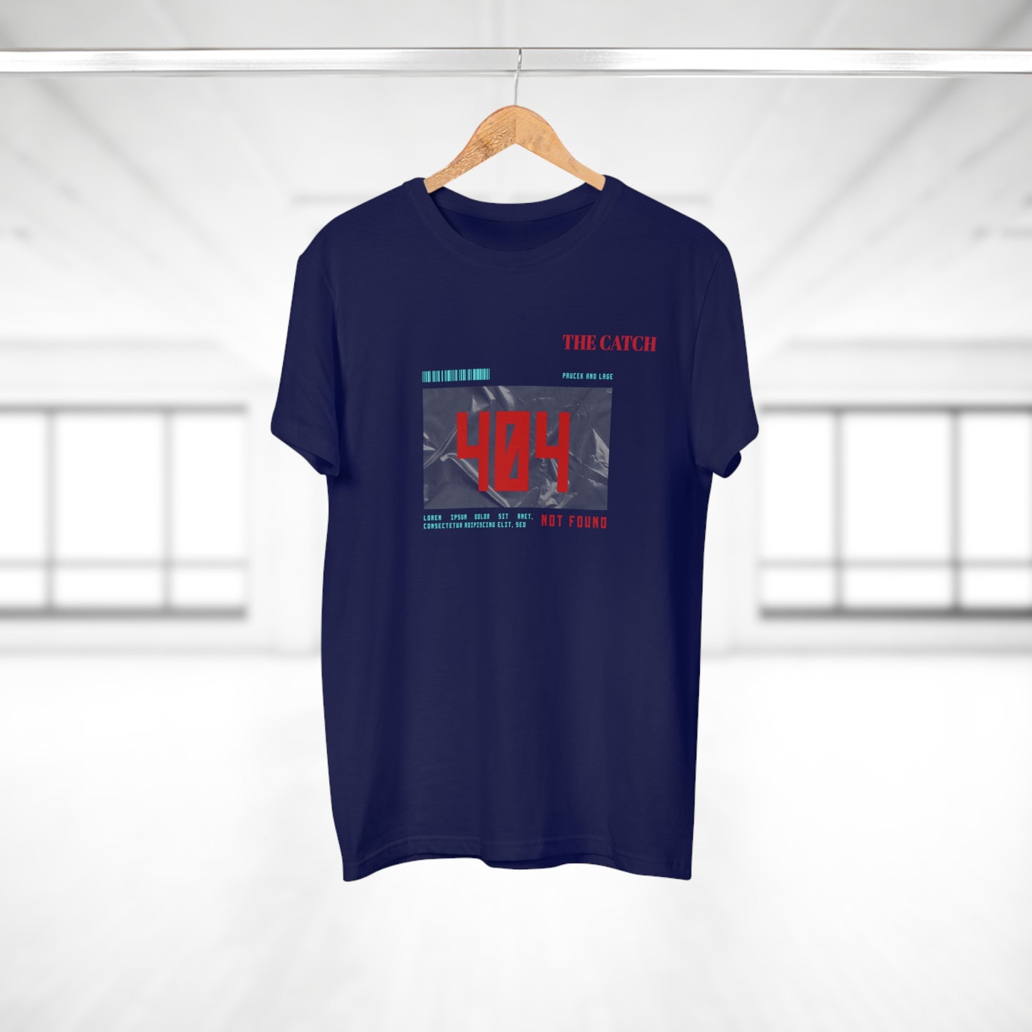 404 Not Found Graphic T-Shirt for Men - Casual Retro Tee