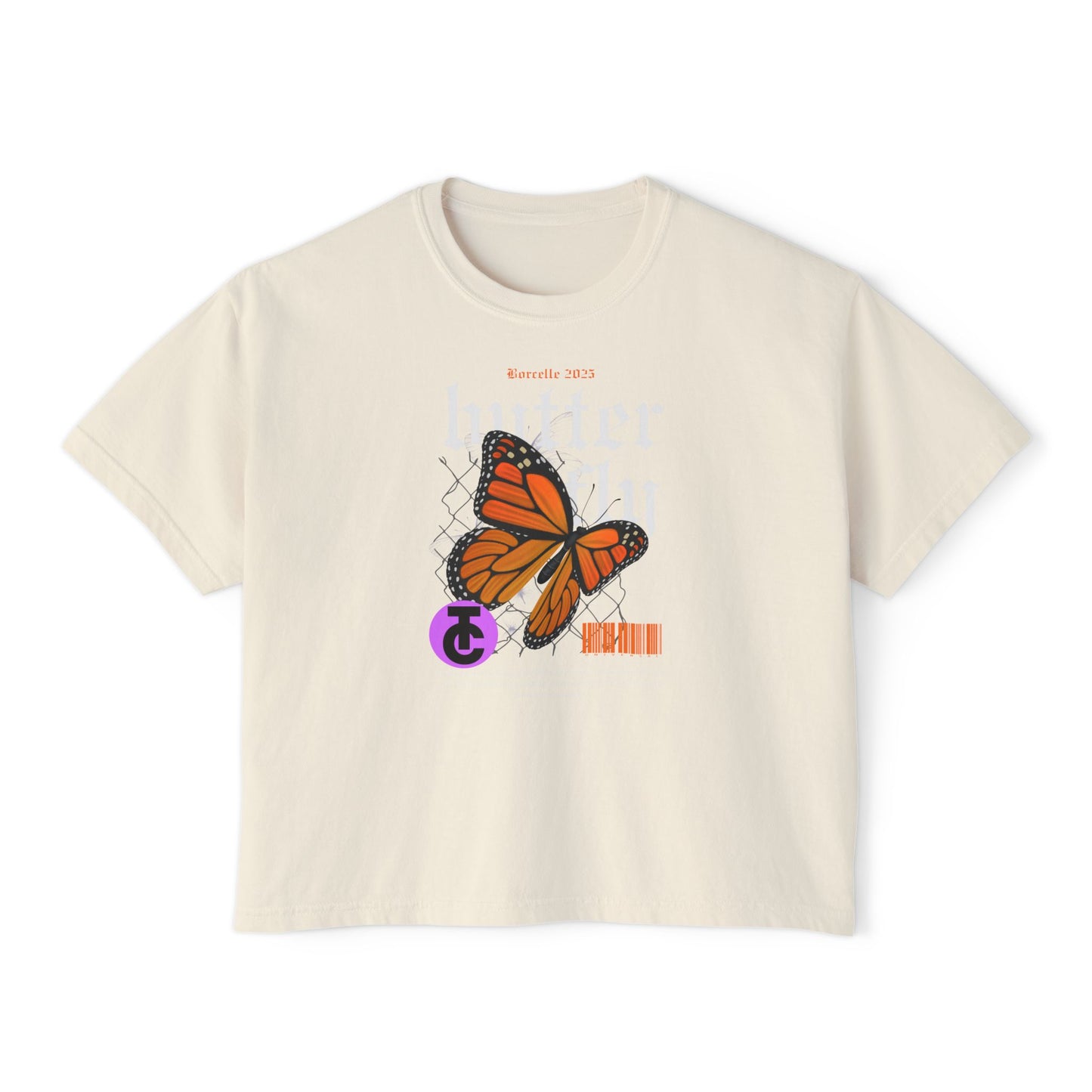 Bohemian Butterfly Women's Boxy Tee, Casual Tee, Graphic Tee, Summer Shirt, Nature Lover Gift - THE CATCH