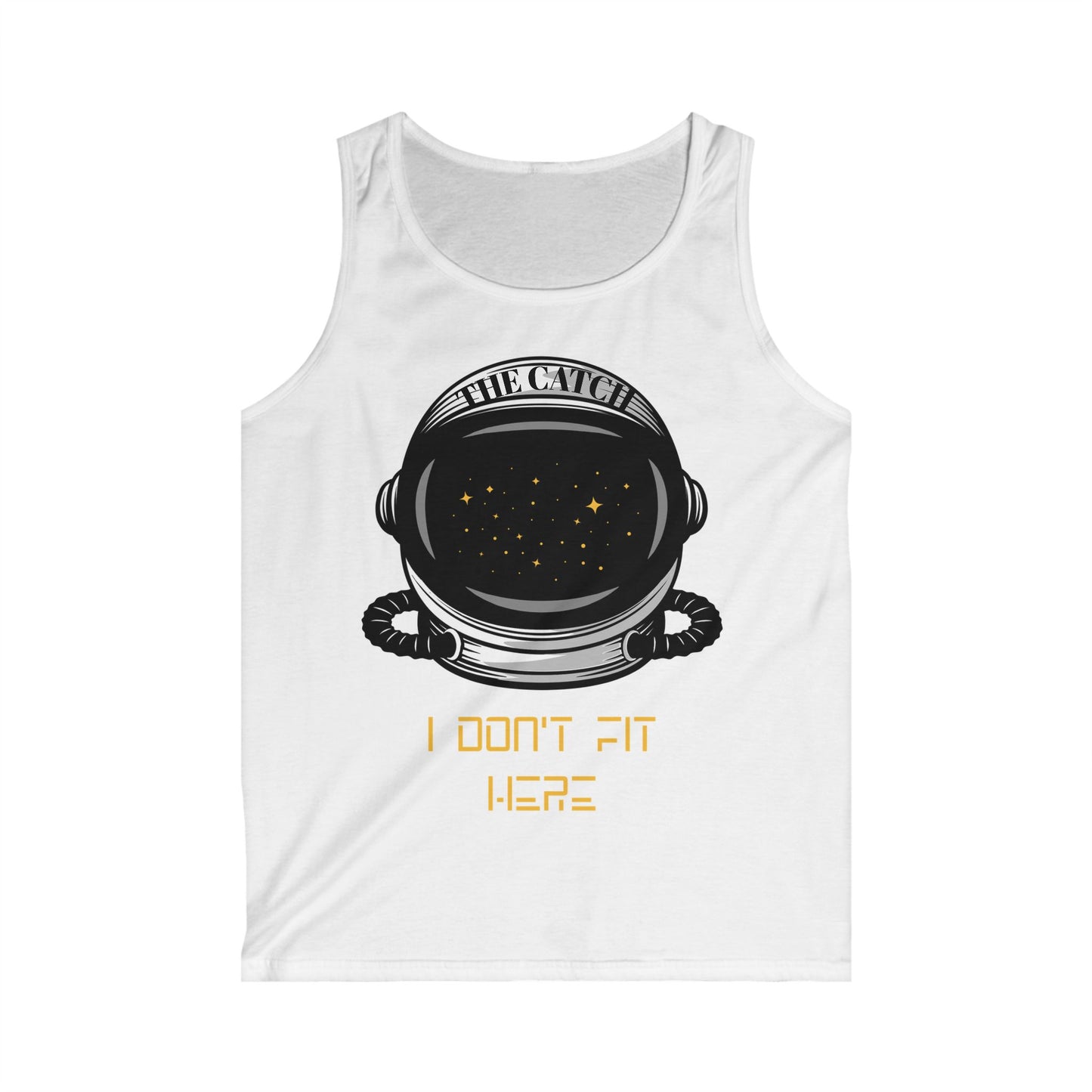 Astronaut Graphic Tank Top - "I Don't Fit Here" for Space Lovers