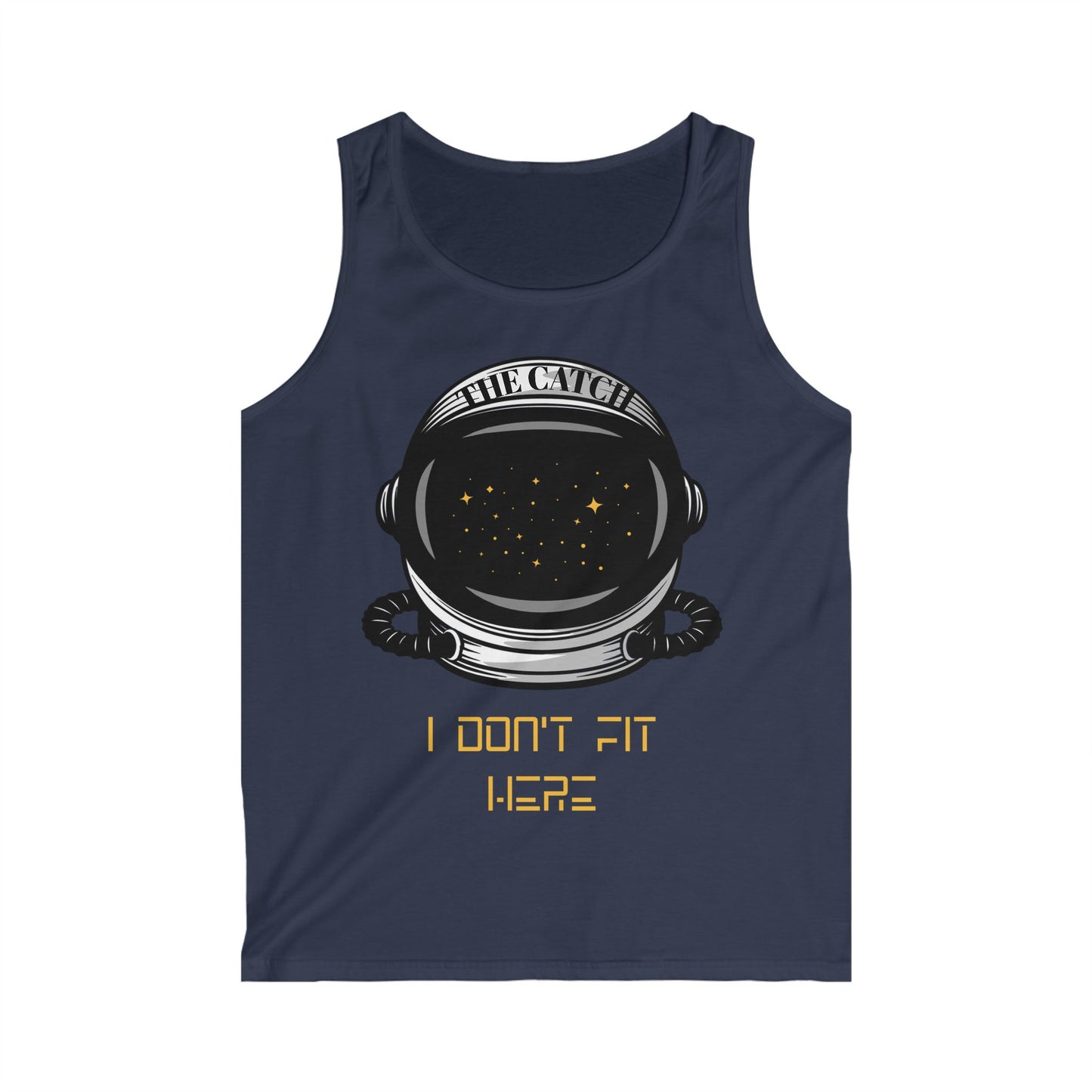 Astronaut Graphic Tank Top - "I Don't Fit Here" for Space Lovers