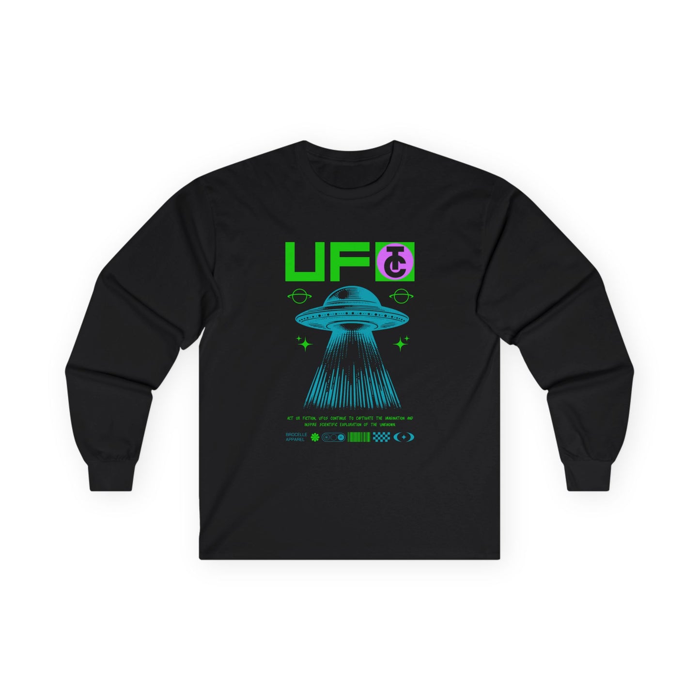 UFO Graphic Long Sleeve Tee for Alien Enthusiasts - THE CATCH