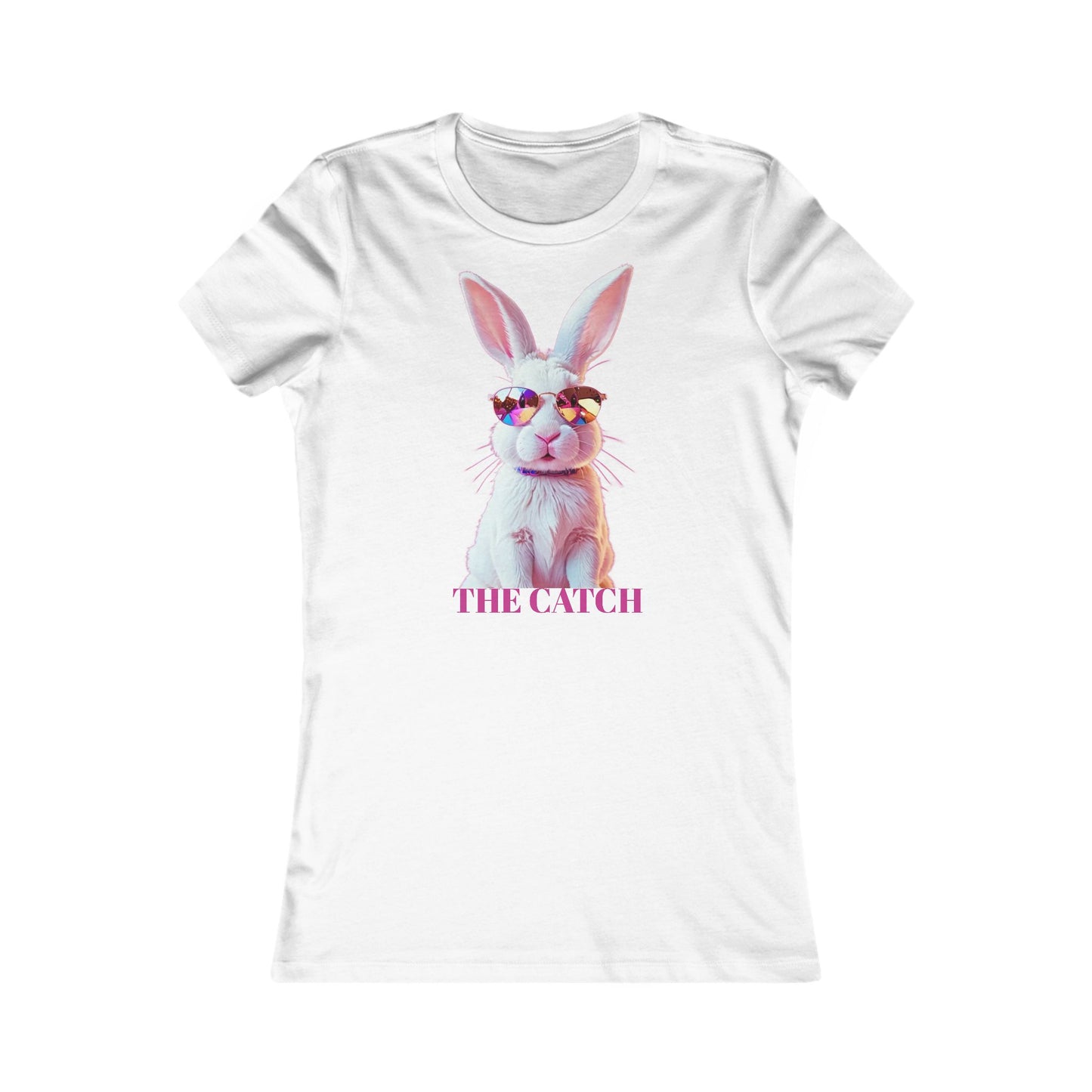 Whimsical Rabbit Graphic Tee - 'The Catch' - THE CATCH