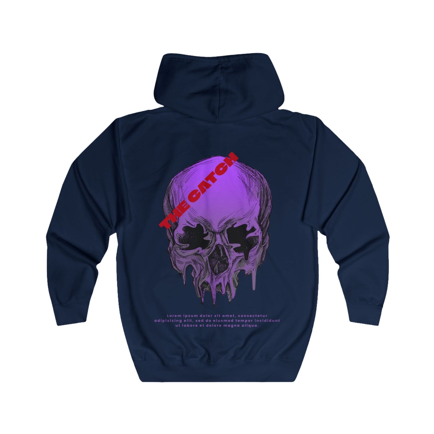 Full Zip Hoodie - 'The Catch Baddie' Skull Design - THE CATCH