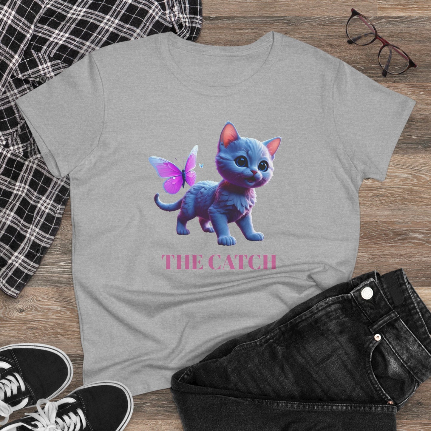 Women's Midweight Cotton Tee - THE CATCH