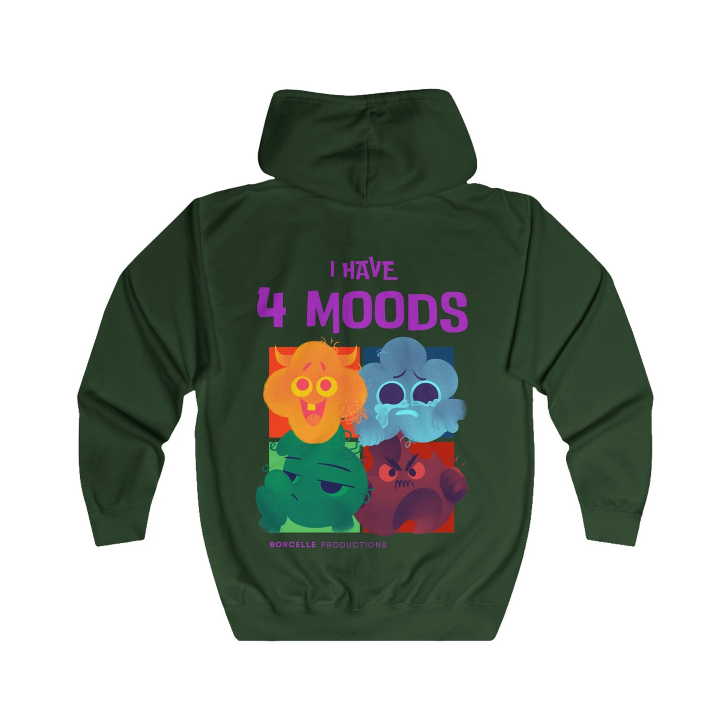 Fun Mood Full Zip Hoodie - 'The Catch' & 'I Have 4 Moods' Designs - THE CATCH