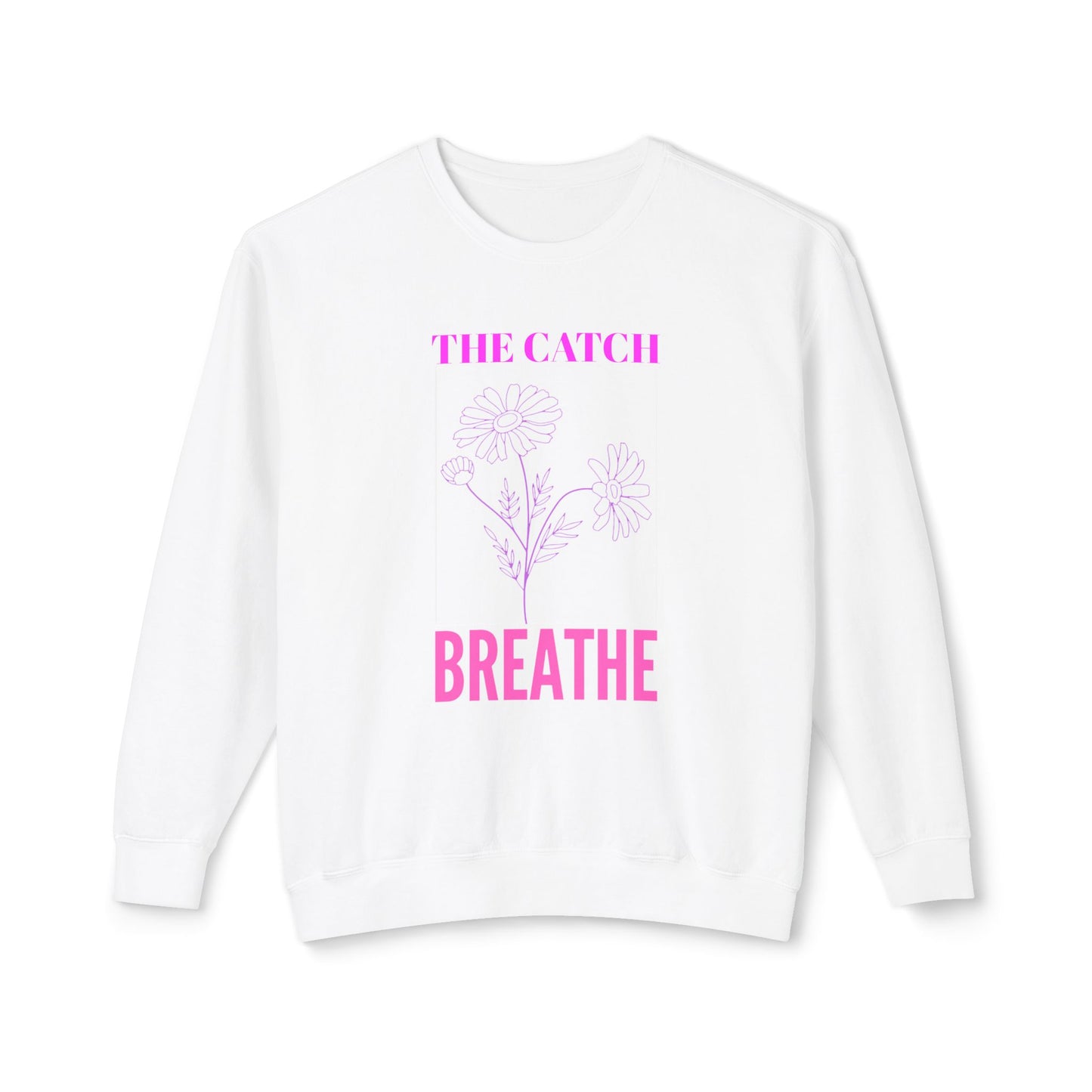 Breathe Floral Crewneck Sweatshirt - Women's Lightweight Casual Wear