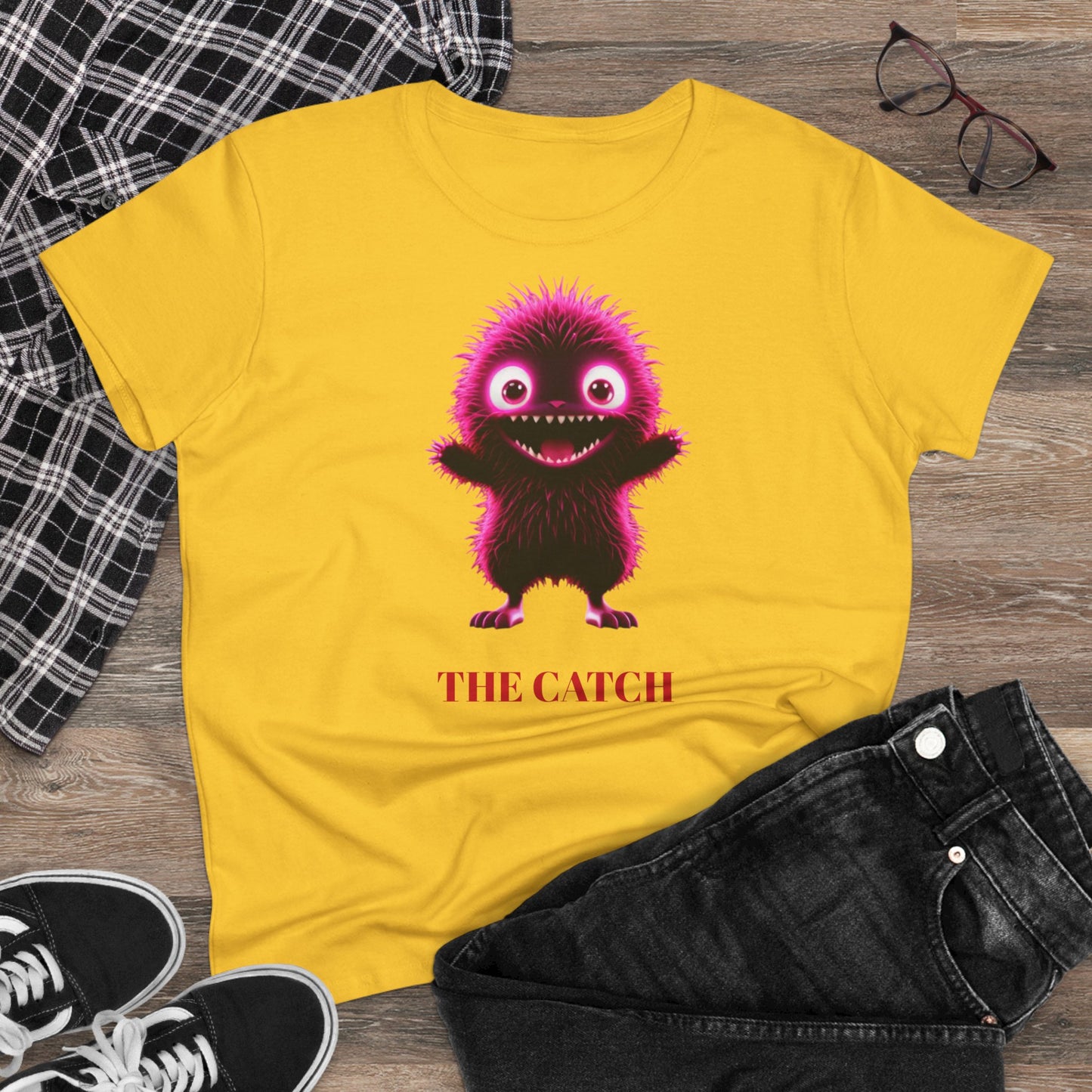 Women's Midweight Cotton Tee - THE CATCH