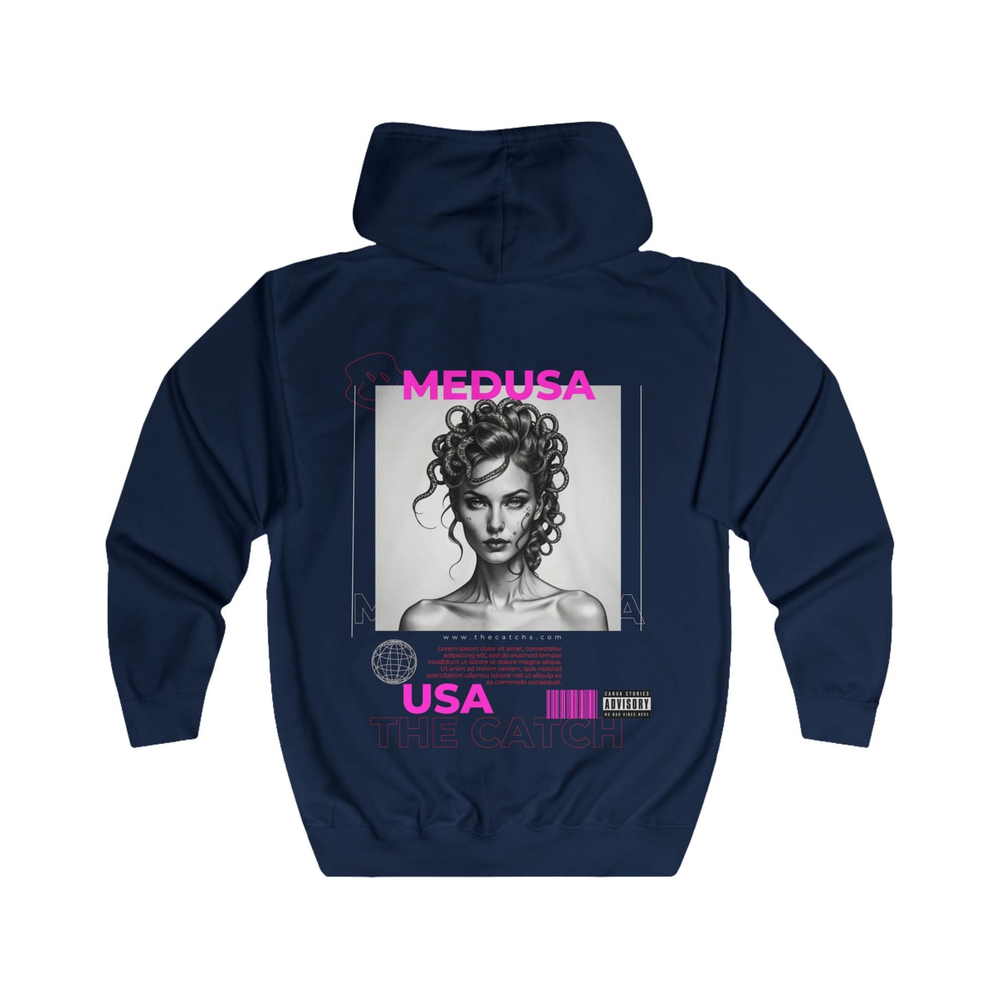 Medusa Graphic Full Zip Hoodie - The Catch - THE CATCH