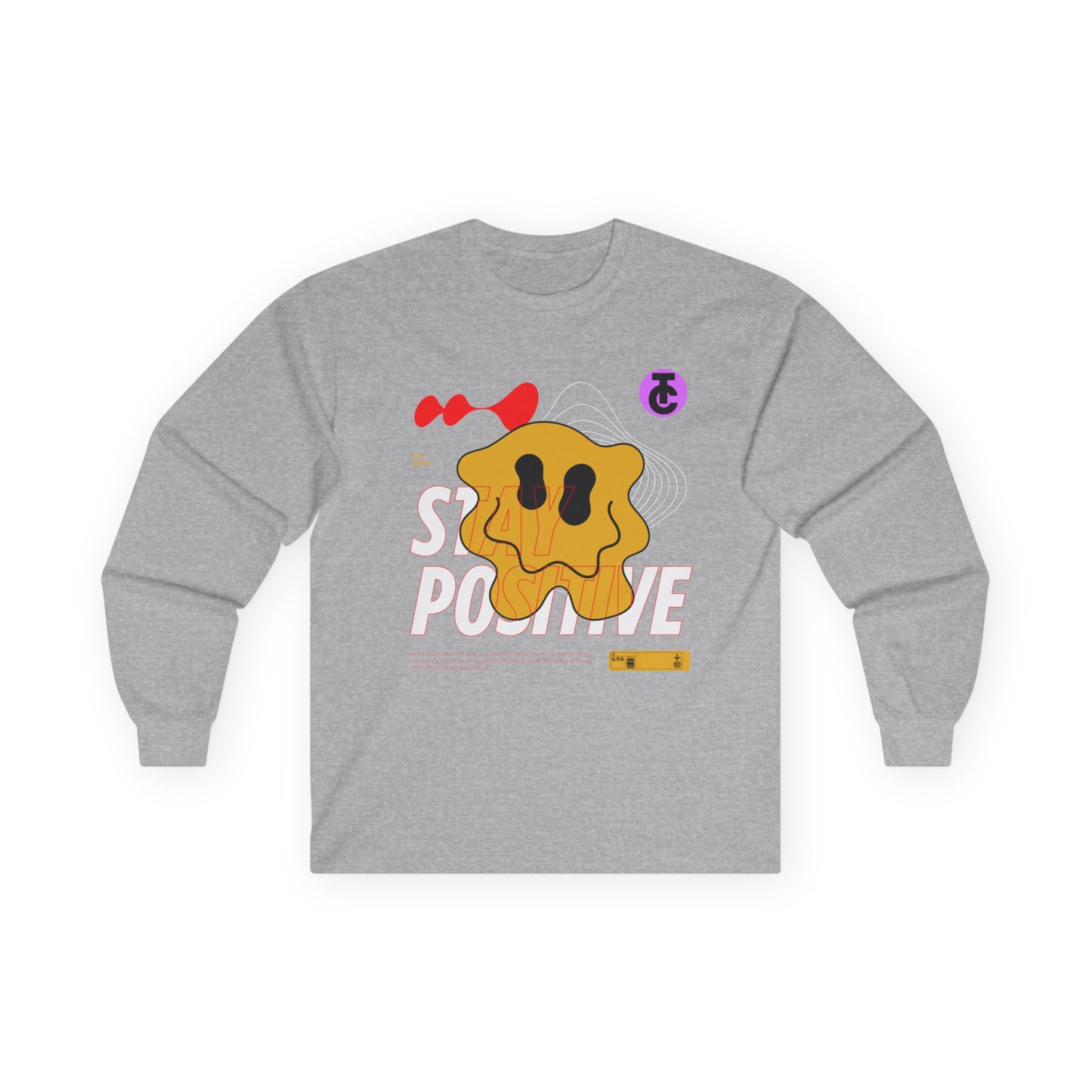 Stay Positive Long Sleeve Tee - Casual Comfort for Everyone - THE CATCH