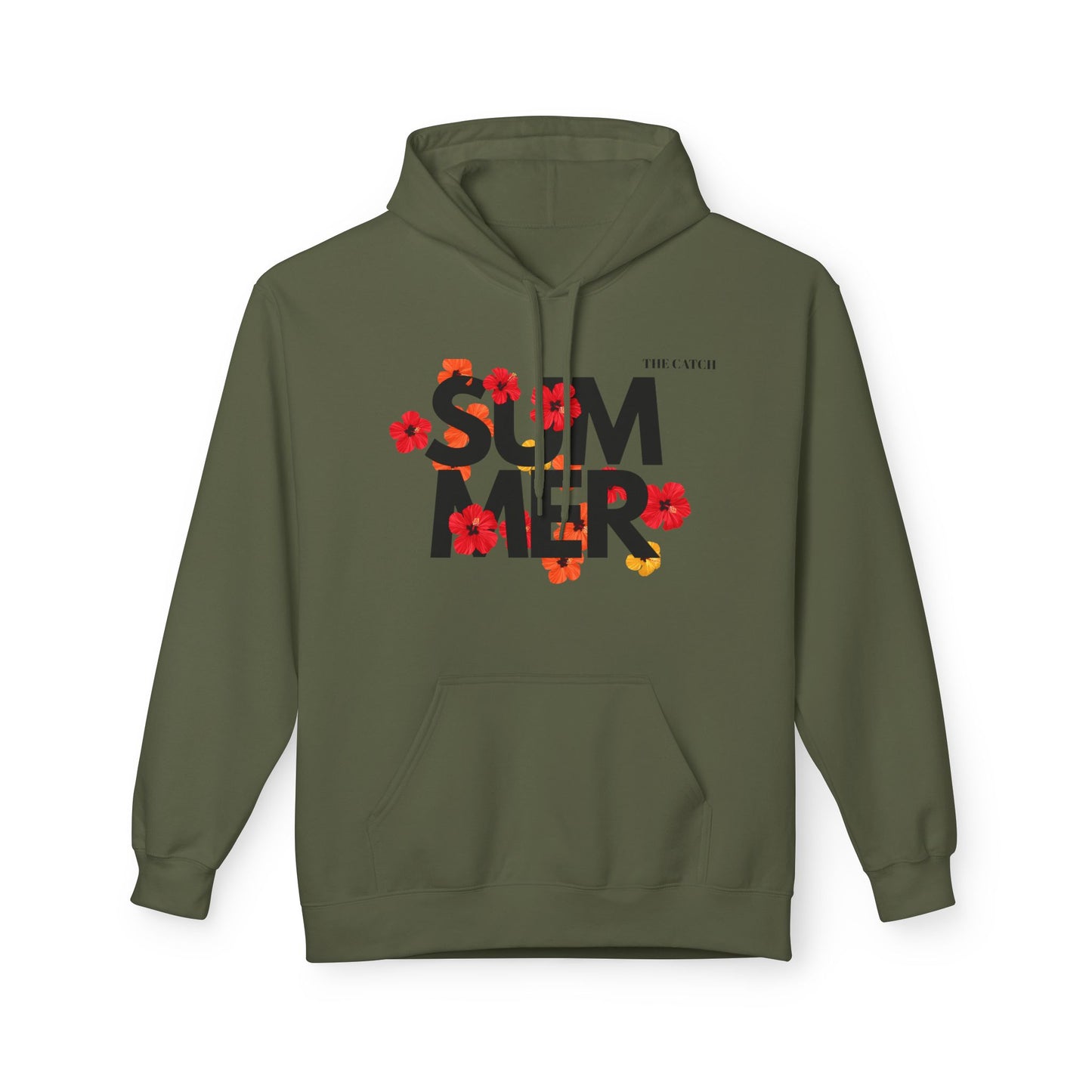 Summer Vibes Floral Hoodie - Midweight Fleece - THE CATCH