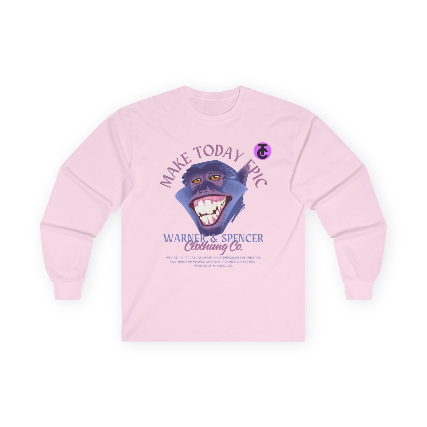 Make Today Epic Long Sleeve Tee - Fun Graphic Shirt for Everyday Wear