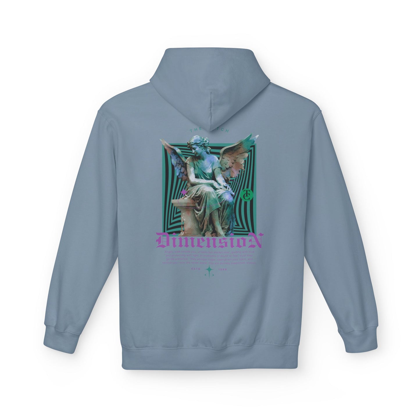 Cosmic Dimension Hoodie | Softstyle Fleece Wear, Unique Graphic Pullover, Gift for Astronomers, Casual Streetwear