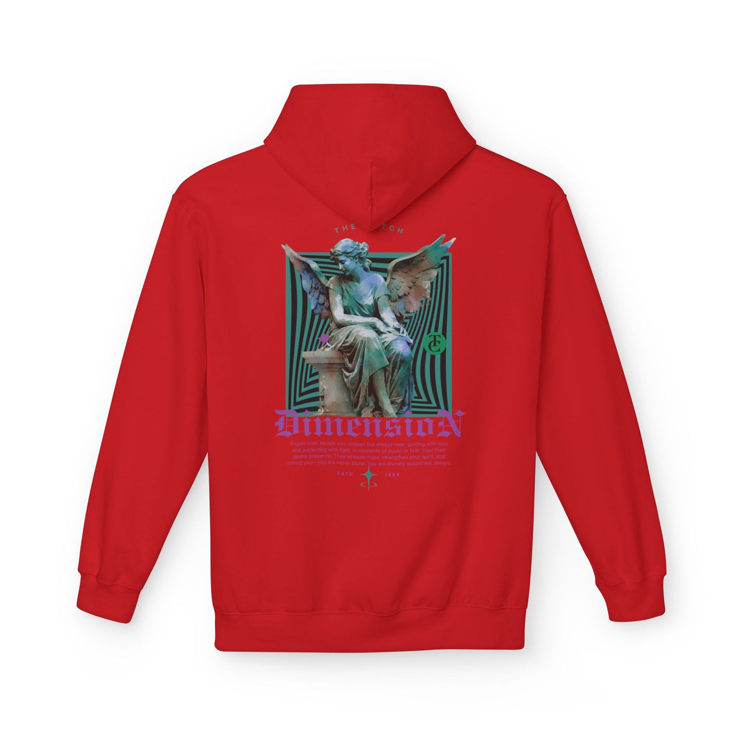 Cosmic Dimension Hoodie | Softstyle Fleece Wear, Unique Graphic Pullover, Gift for Astronomers, Casual Streetwear