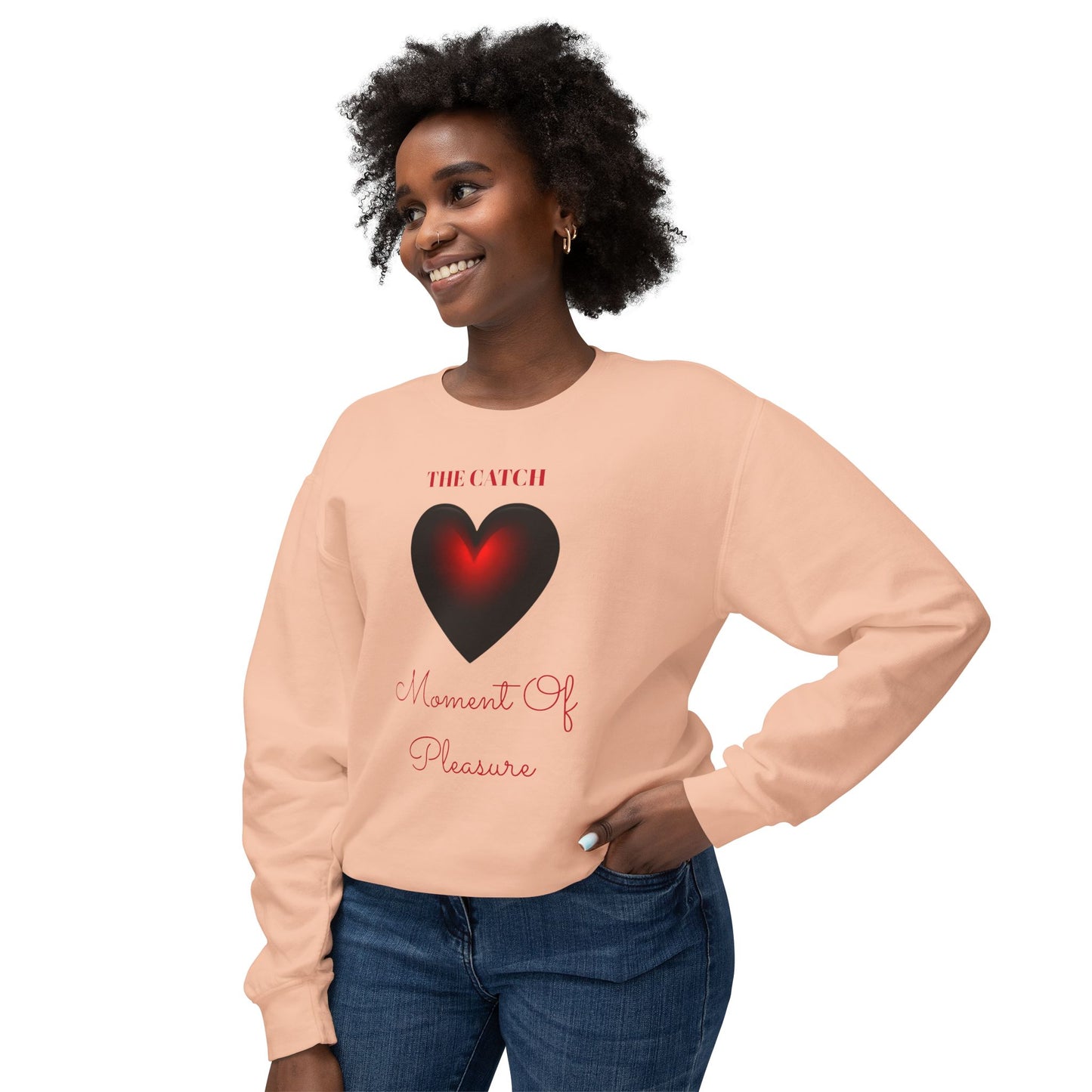 Woman's Lightweight Crewneck Sweatshirt - THE CATCH