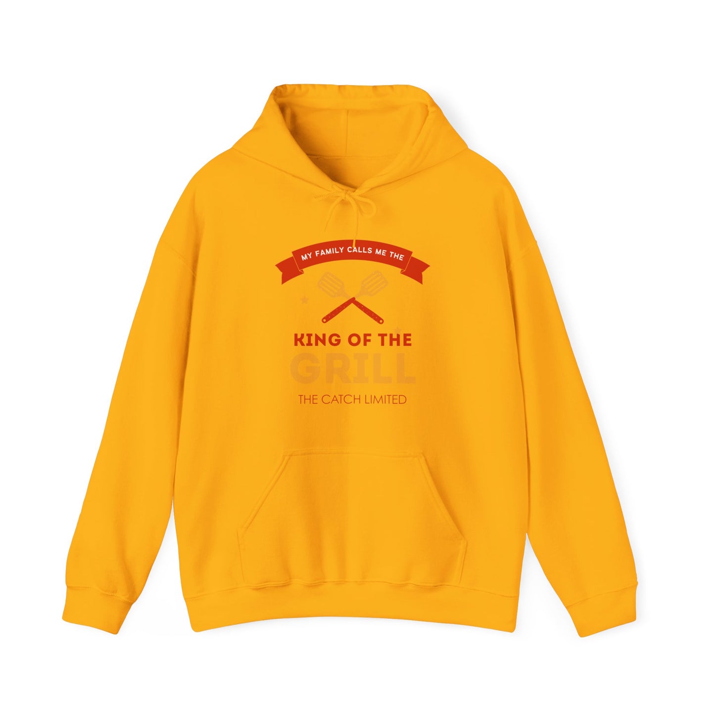 King of the Grill Heavy Blend™ Hooded Sweatshirt, BBQ Sweatshirt, Father's Day Gift, Grilling Hoodie, Casual Comfort Wear - THE CATCH
