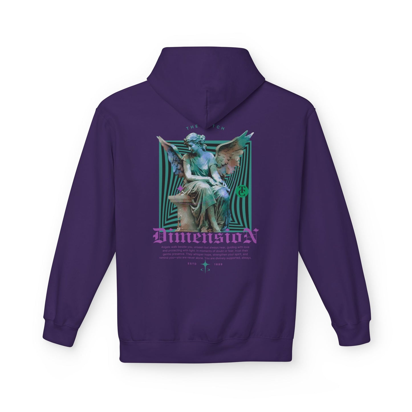 Cosmic Dimension Hoodie | Softstyle Fleece Wear, Unique Graphic Pullover, Gift for Astronomers, Casual Streetwear