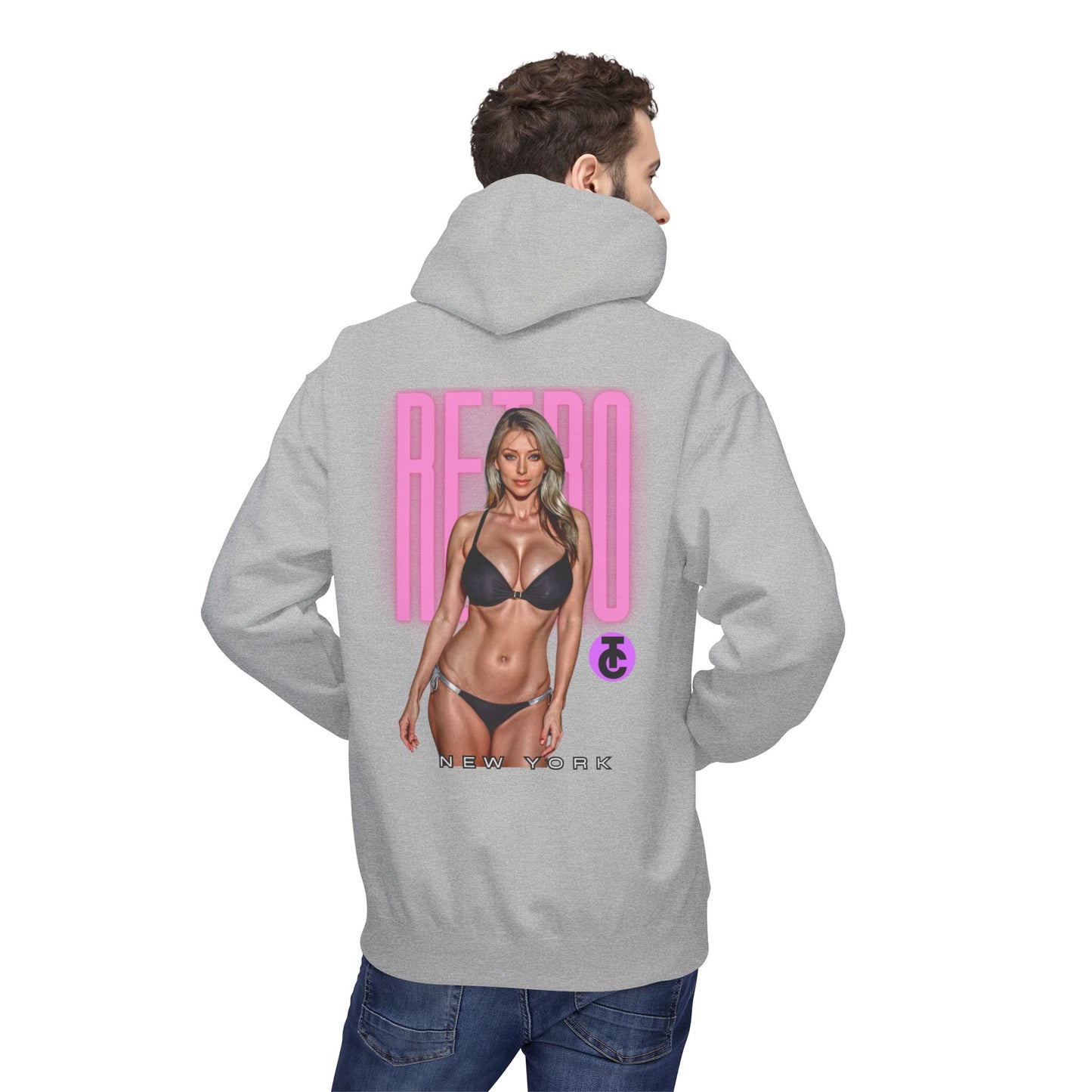 Retro New York Fleece Hoodie, 80s Style Sweatshirt, Vintage Hoodie, Casual Streetwear, Trending Fashion - THE CATCH