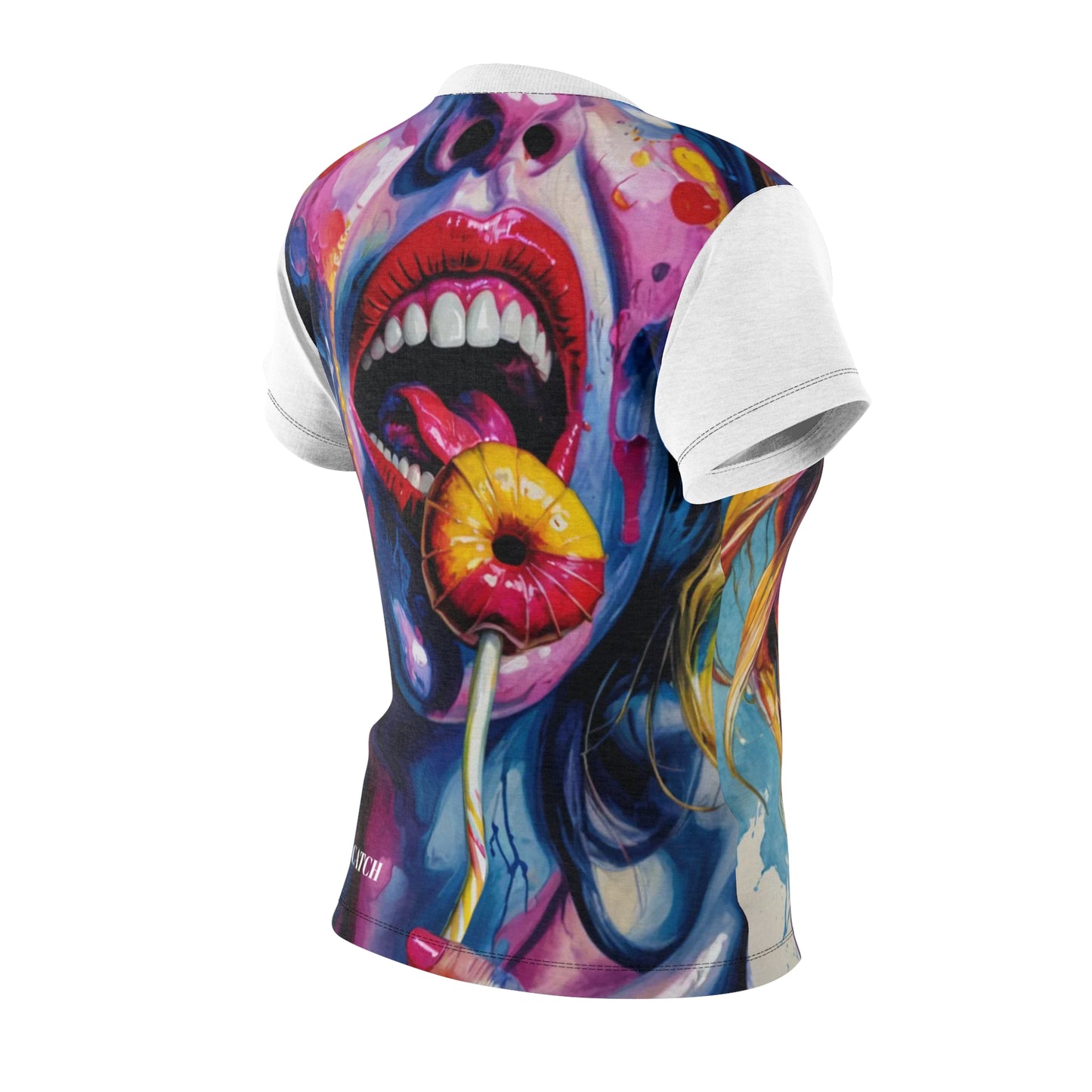 Vibrant Art Print Women's T-Shirt - Colorful Graphic Tee for Trendsetters - THE CATCH