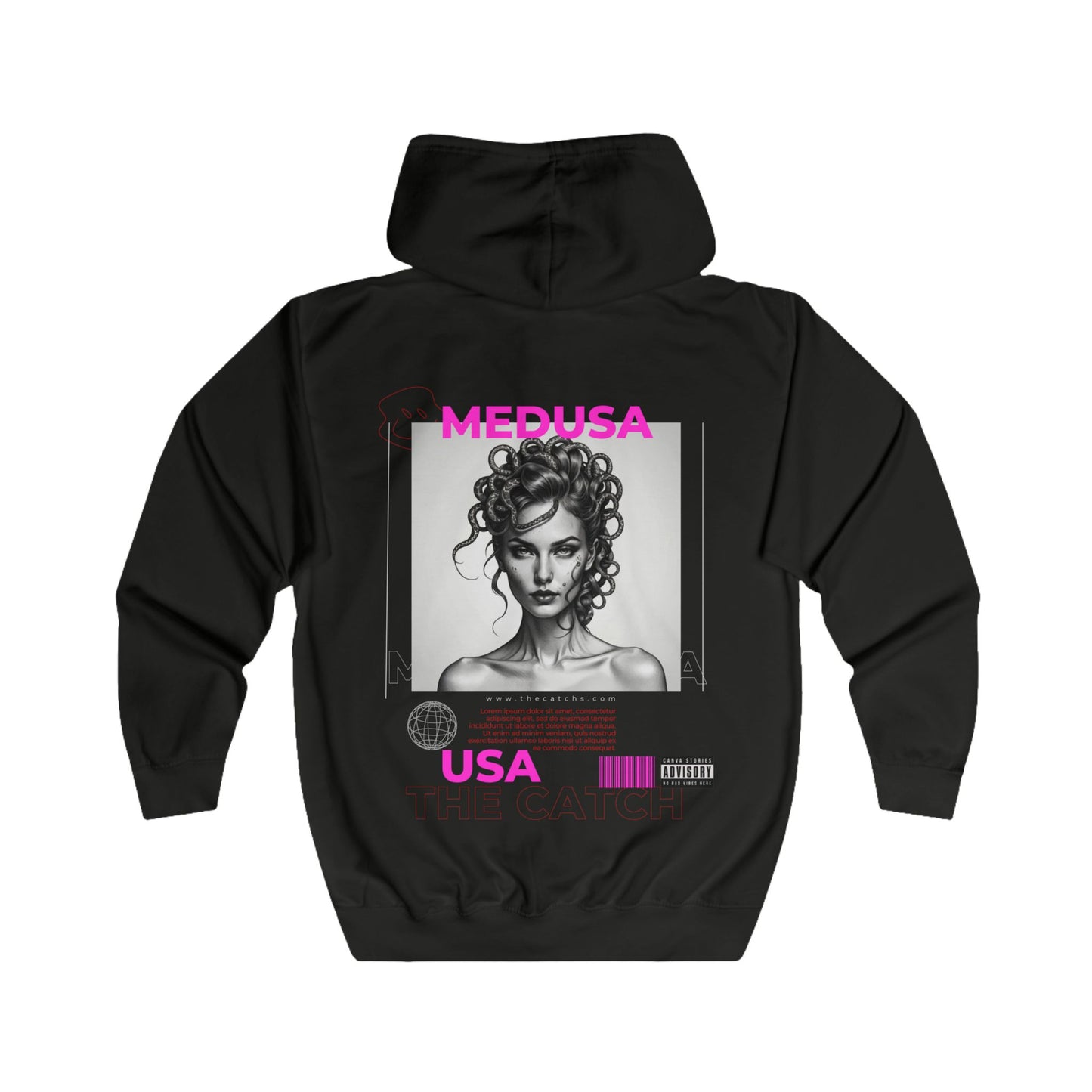 Medusa Graphic Full Zip Hoodie - The Catch - THE CATCH
